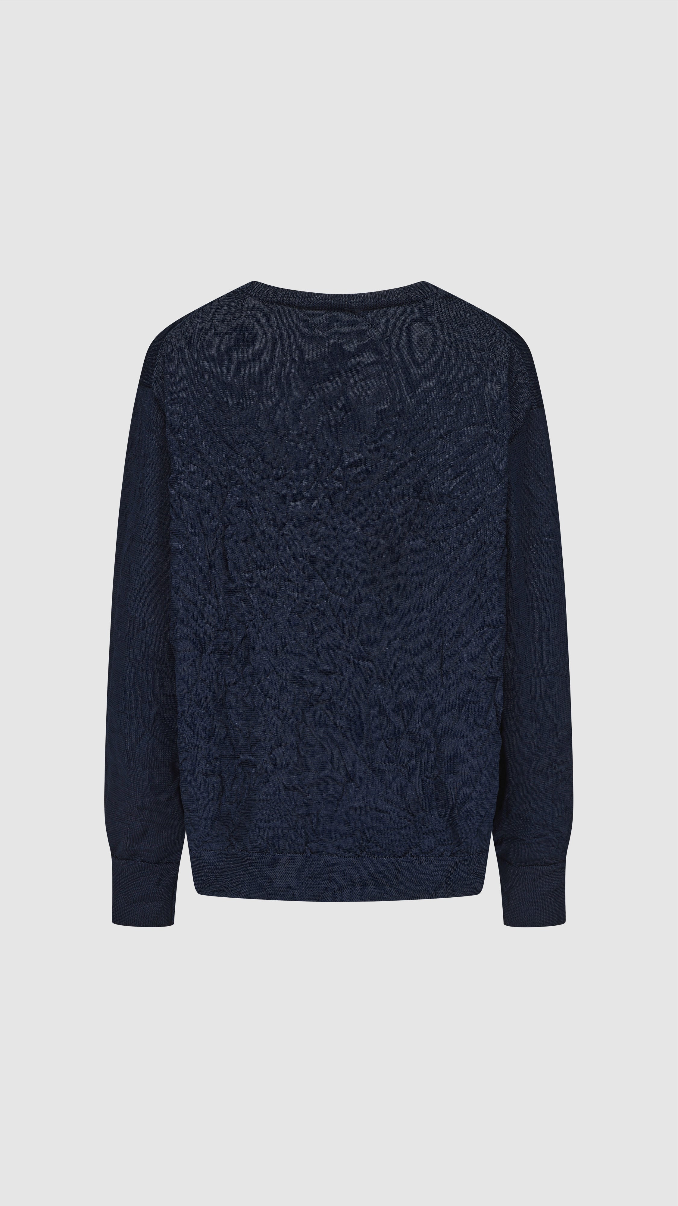 Wrinkle Polyester Dry Knit Pullover - Umamrii