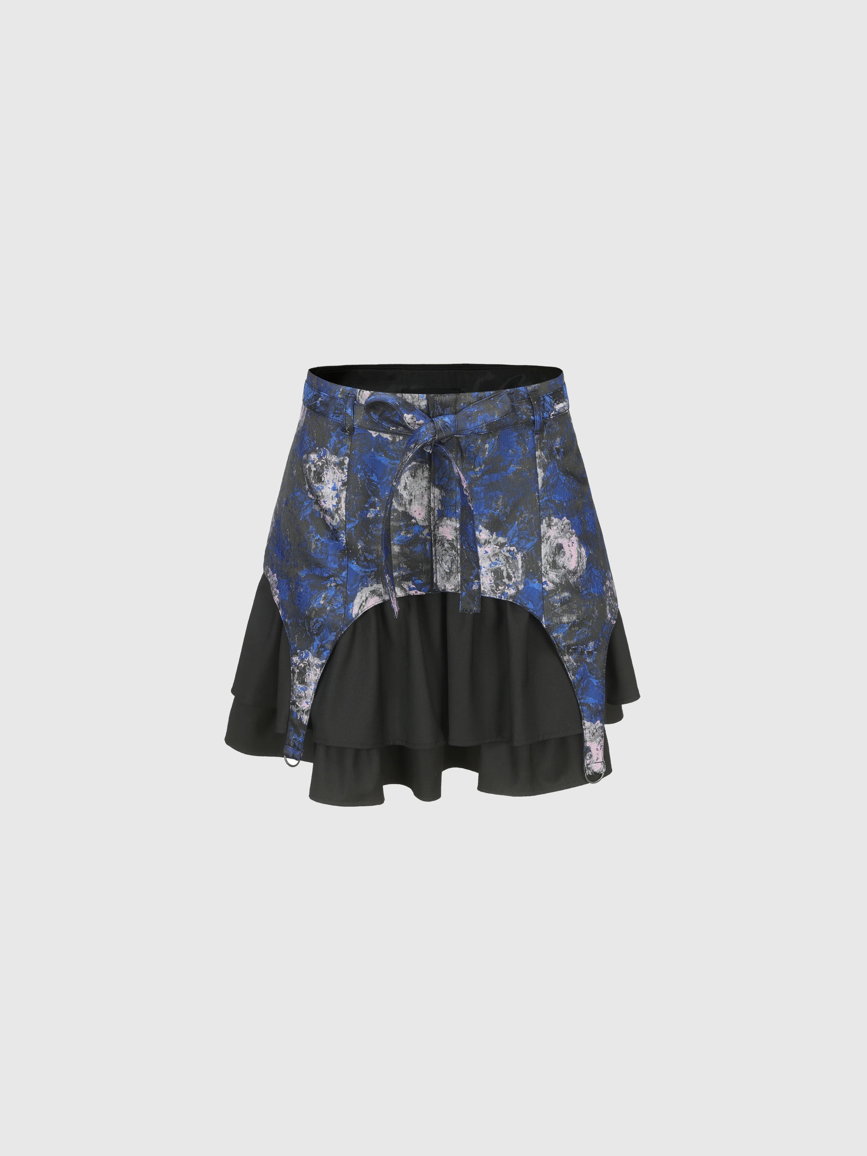 2 In 1 Jacquard Mini Skirt - Umamrii