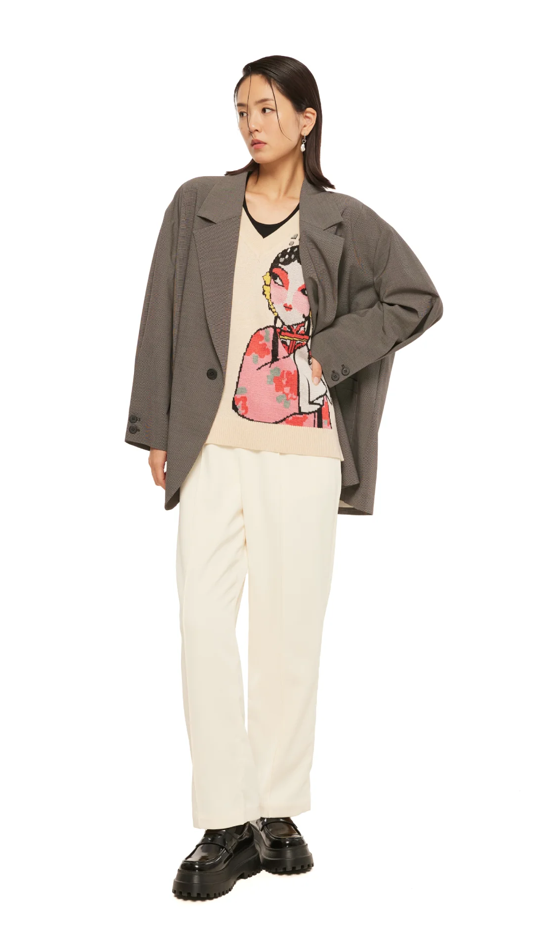 2 In 1 Straight Pants - Umamrii