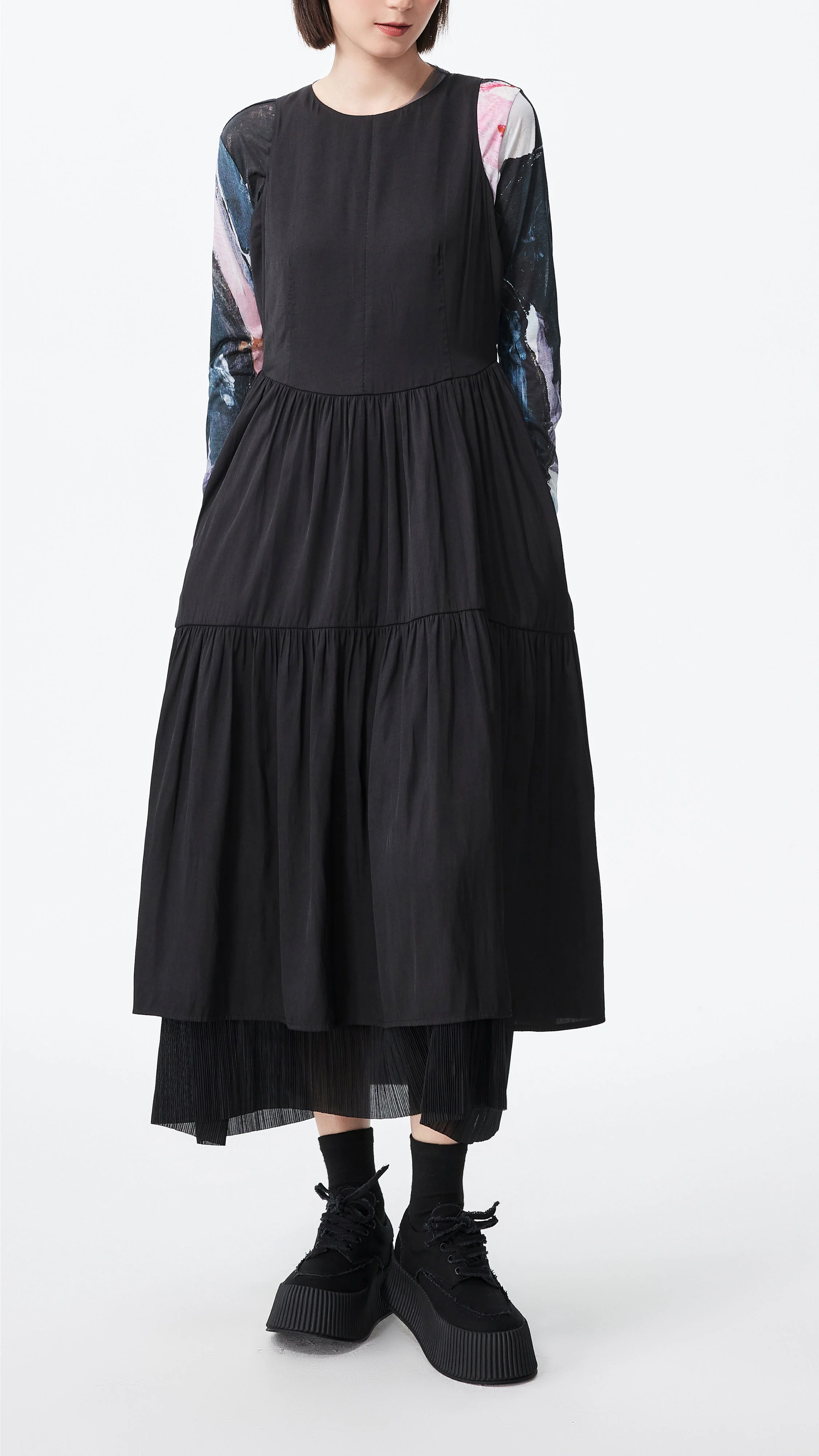 Tiered Midi Dress - Umamrii