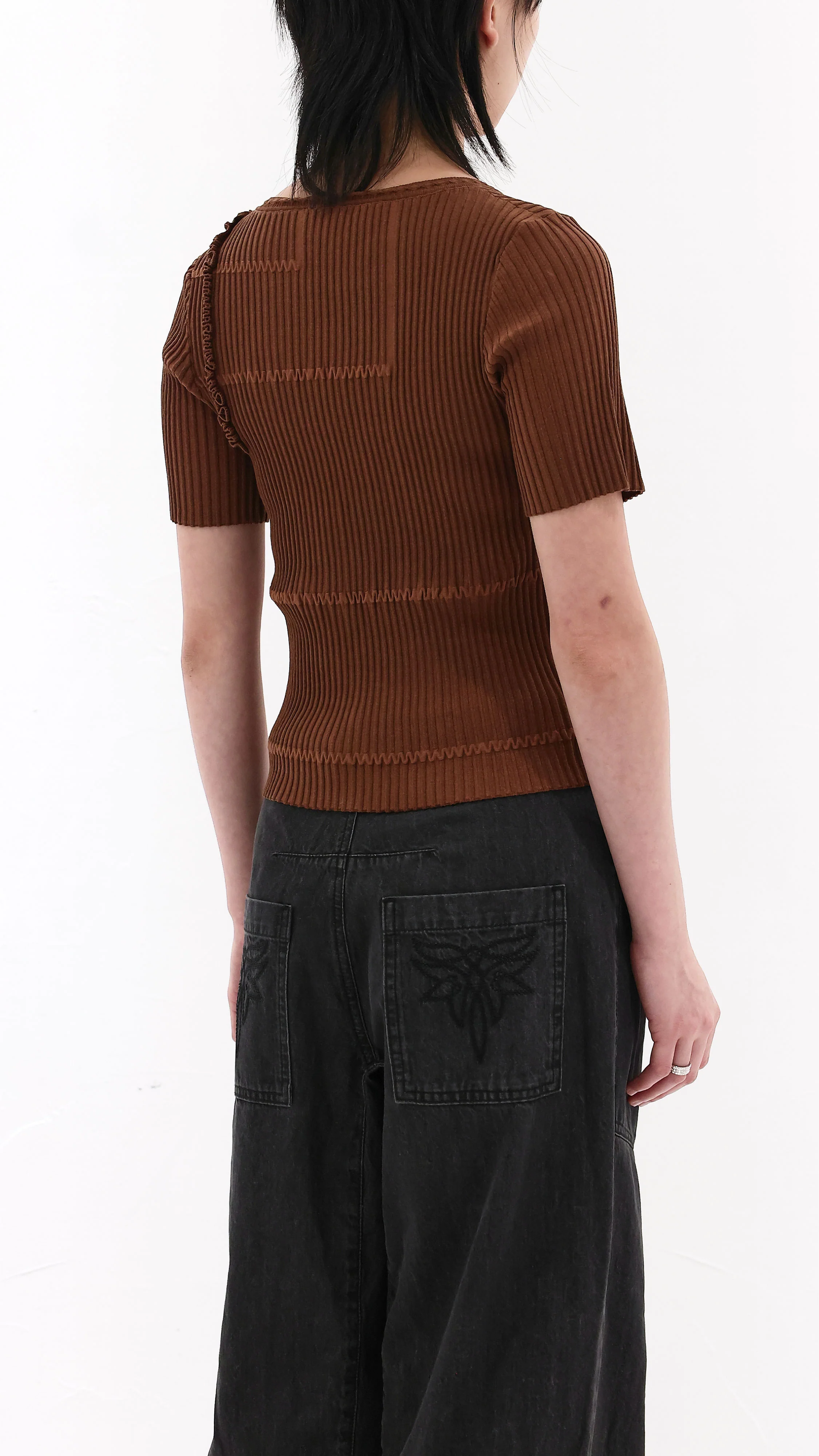 Basic Short Sleeves Sweater - Umamrii