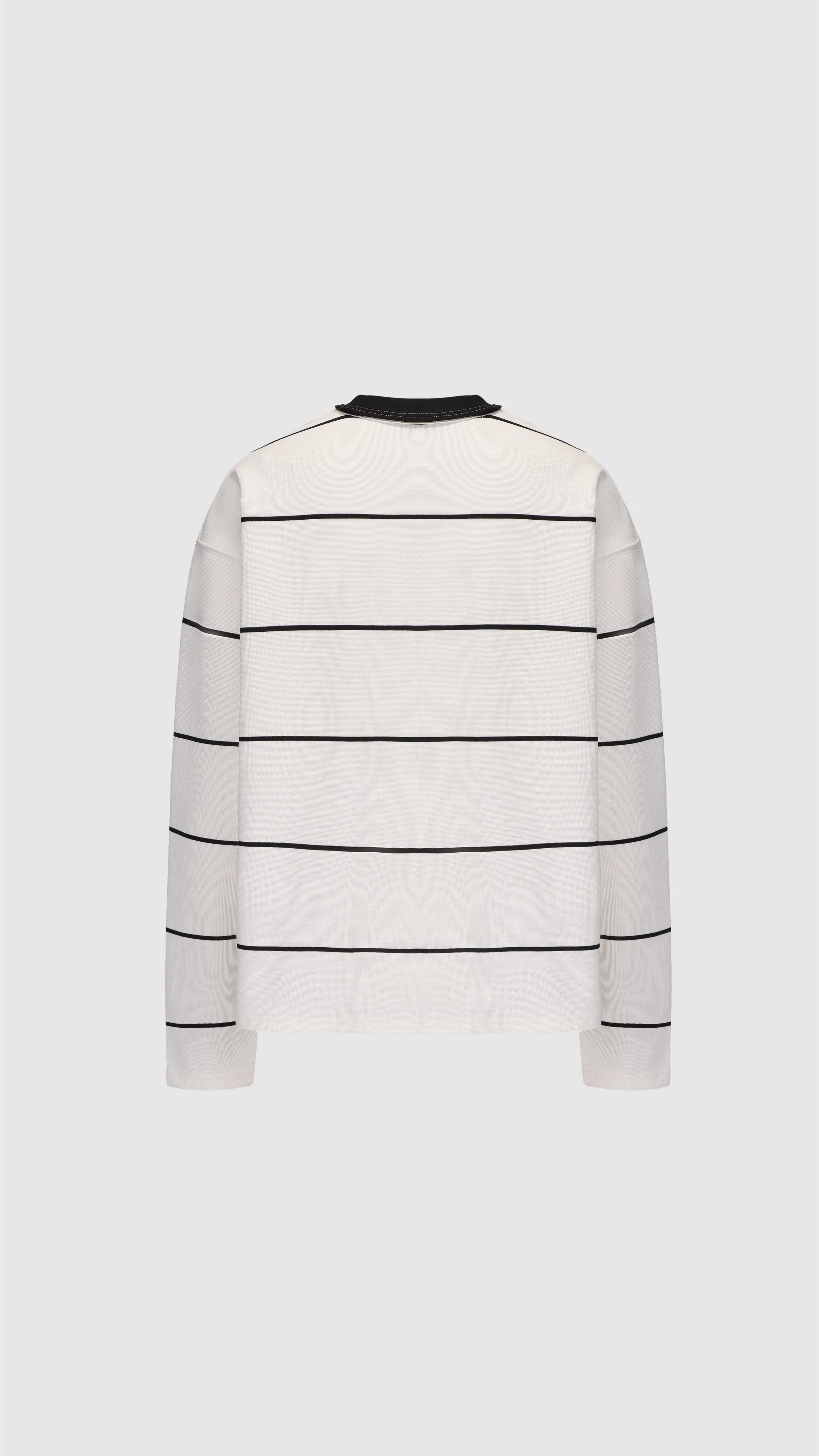 Jacquard Long Sleeves Border Top - Umamrii