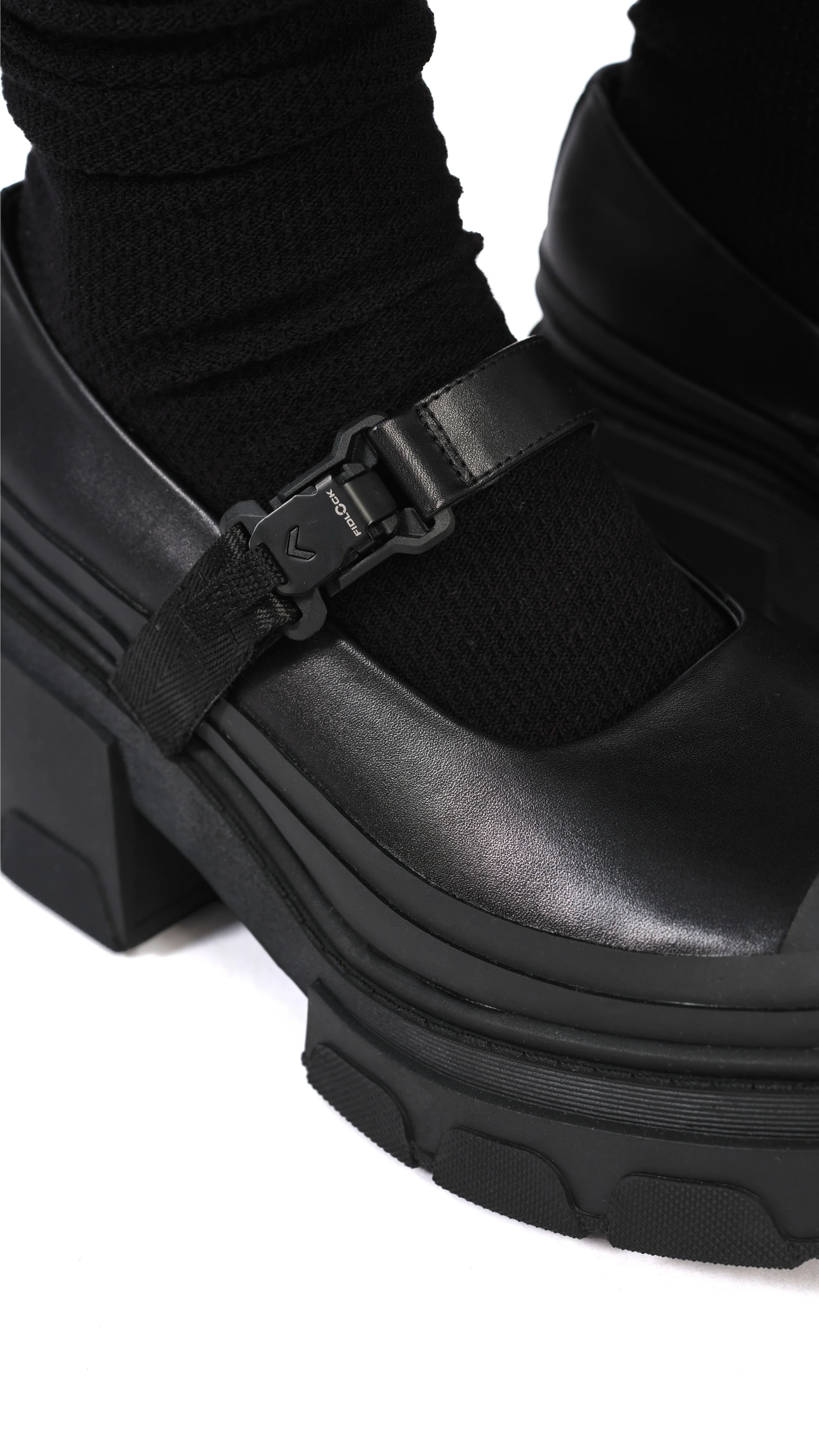 Leather Mary Jane Heels - Umamrii