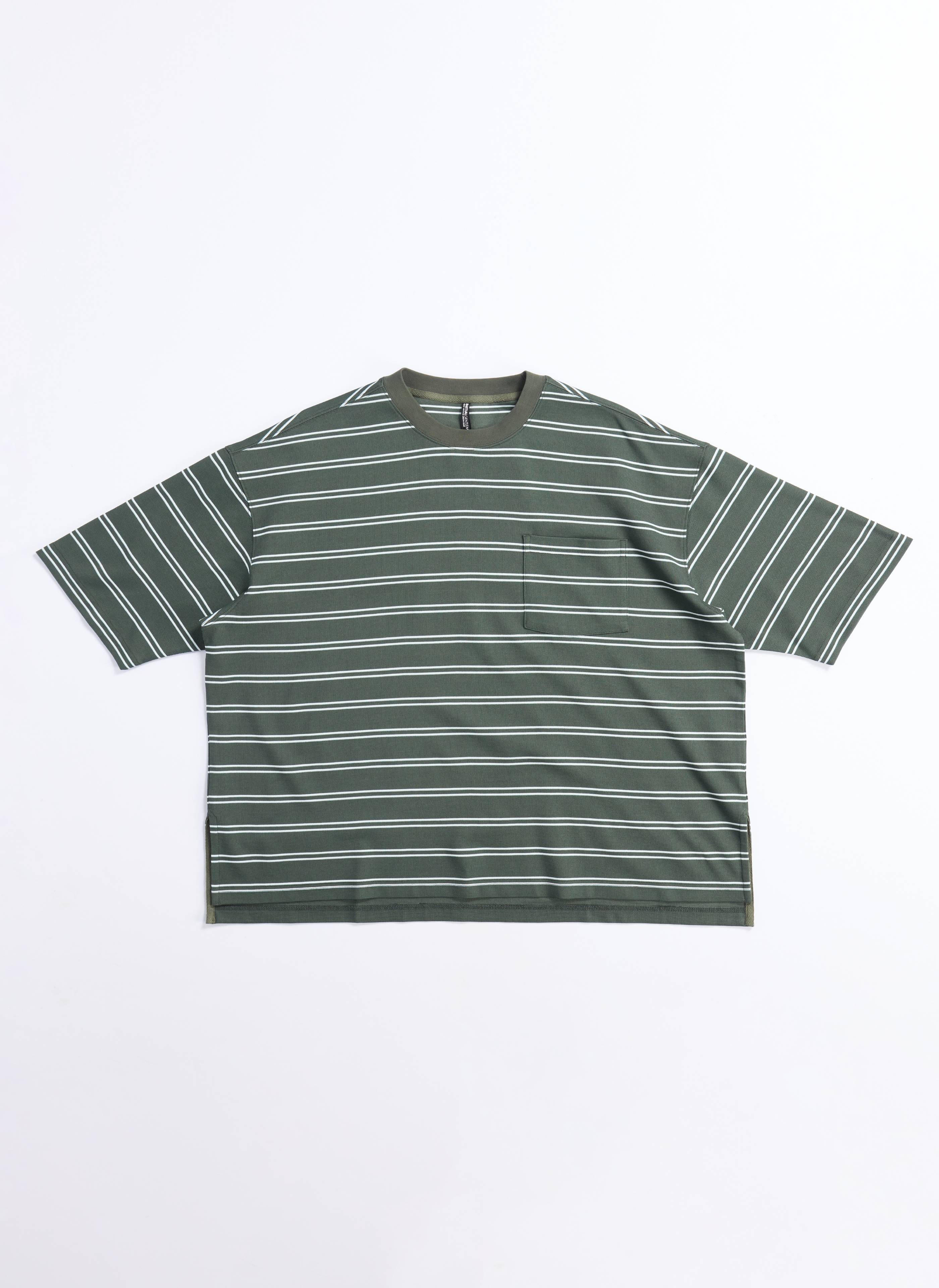 Jacquard Short Sleeves Border Top (T03) - Umamrii