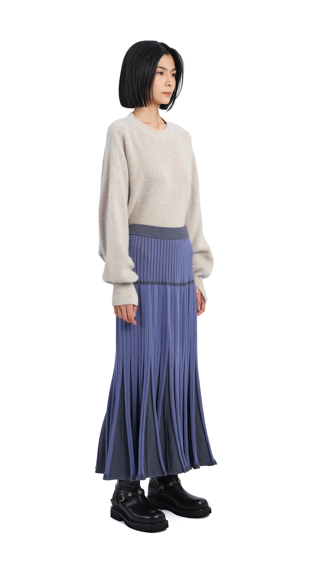 Knitted Flare Skirt - Umamrii