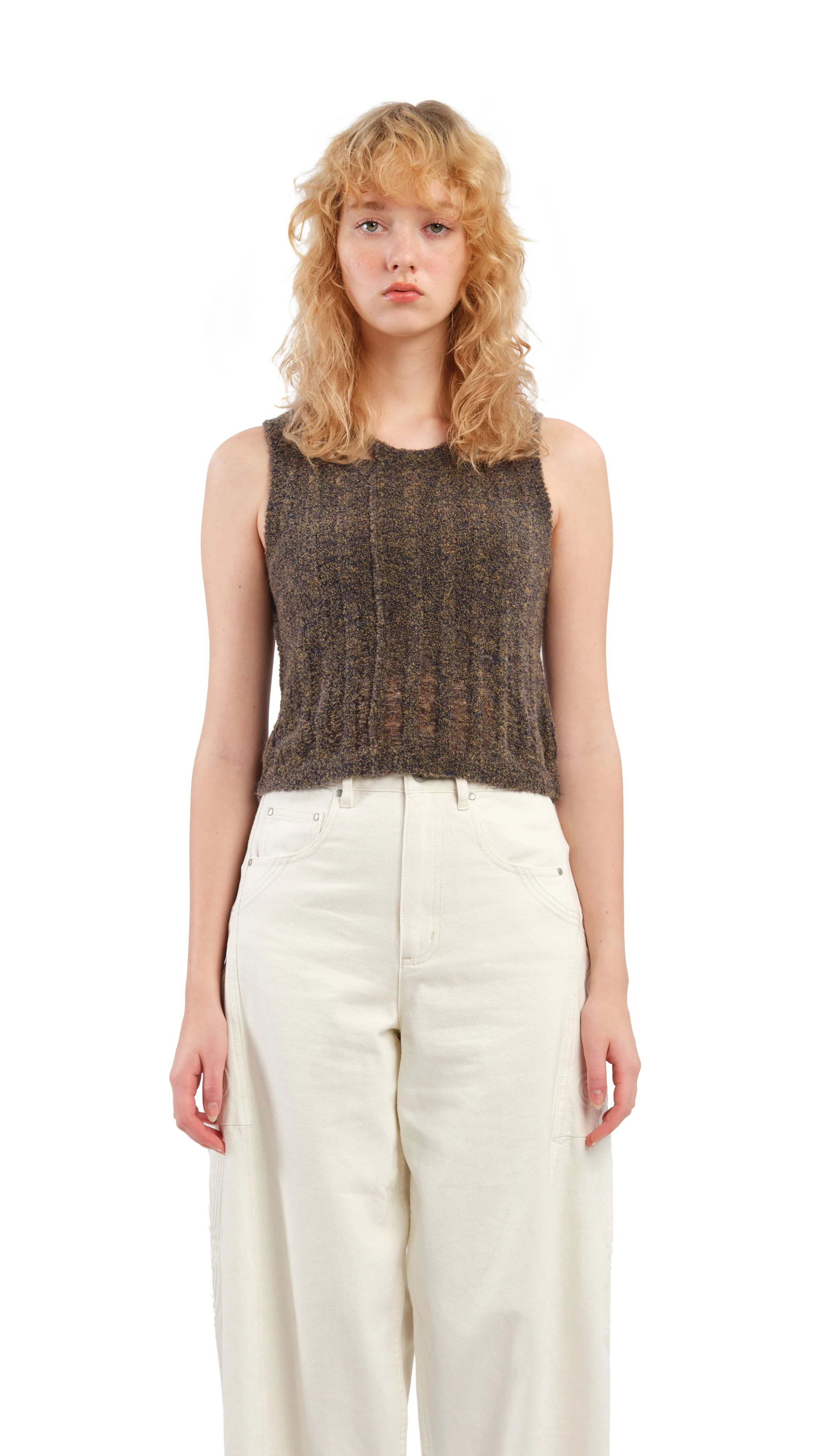 Boucle Cropped Vest - Umamrii