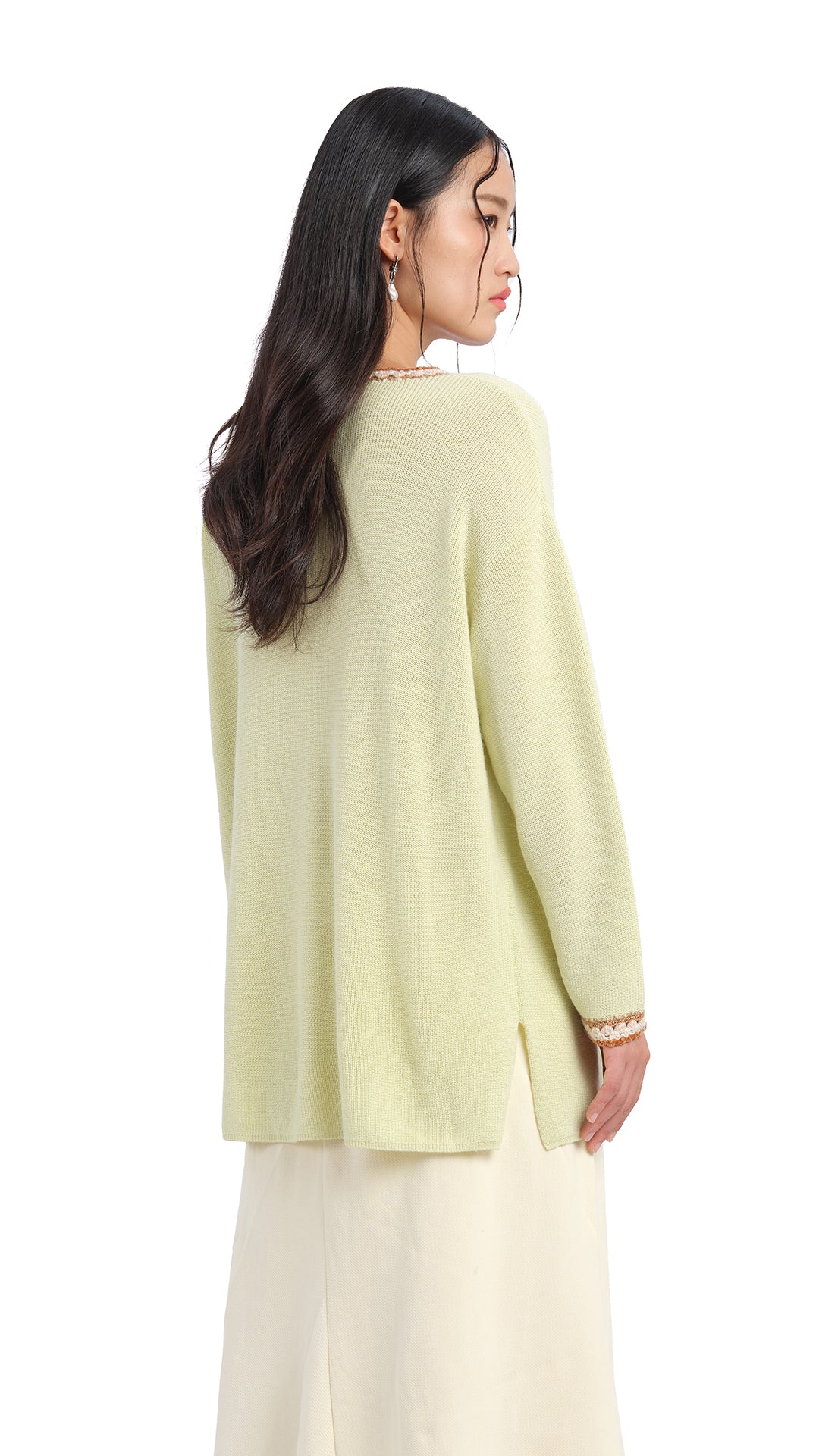 Crochet Trims Pullover - Umamrii