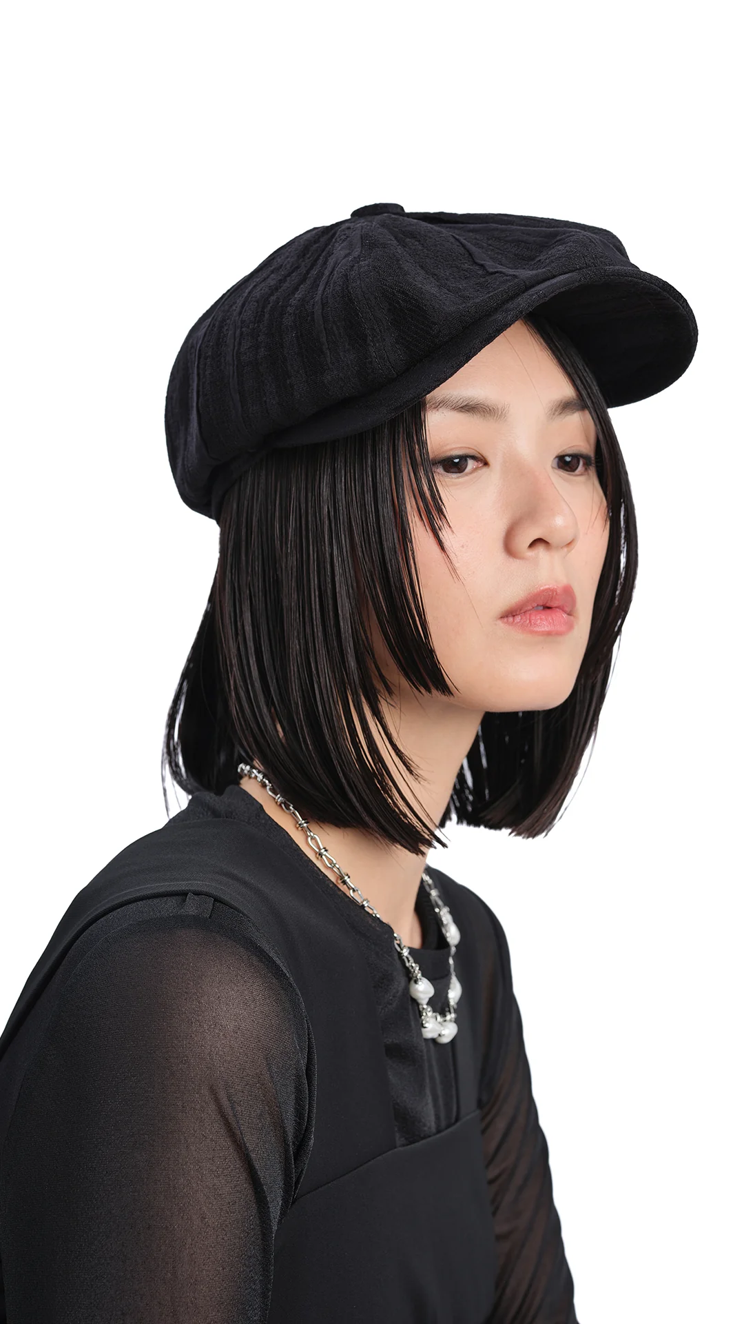 Textured Turtle Newsboy Cap - Umamrii