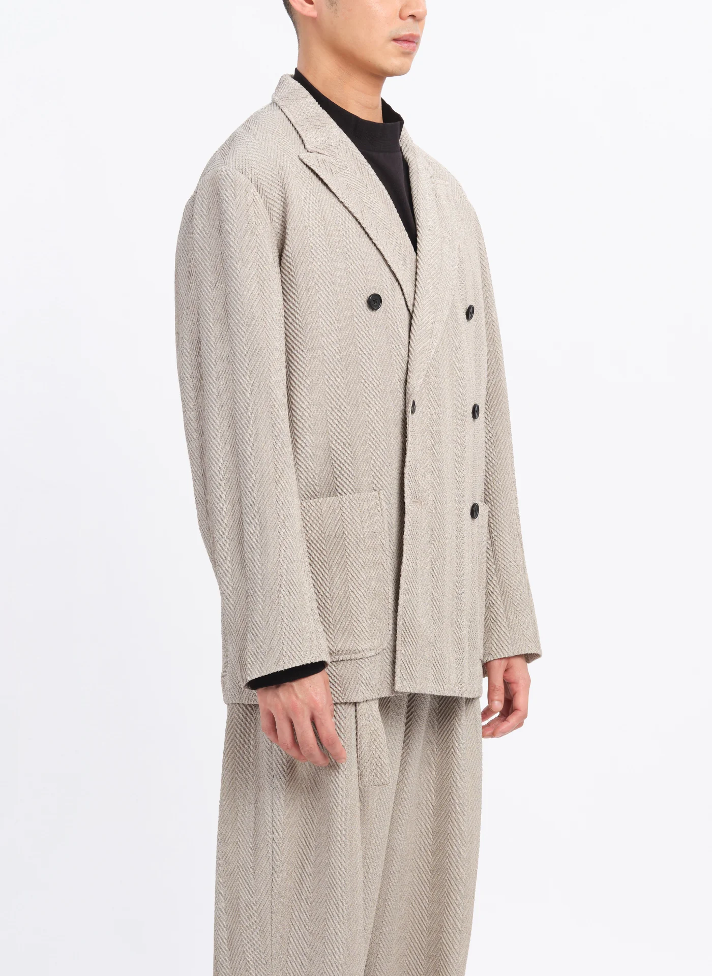 Marzotto Soft Double Breasted Blazer - Umamrii