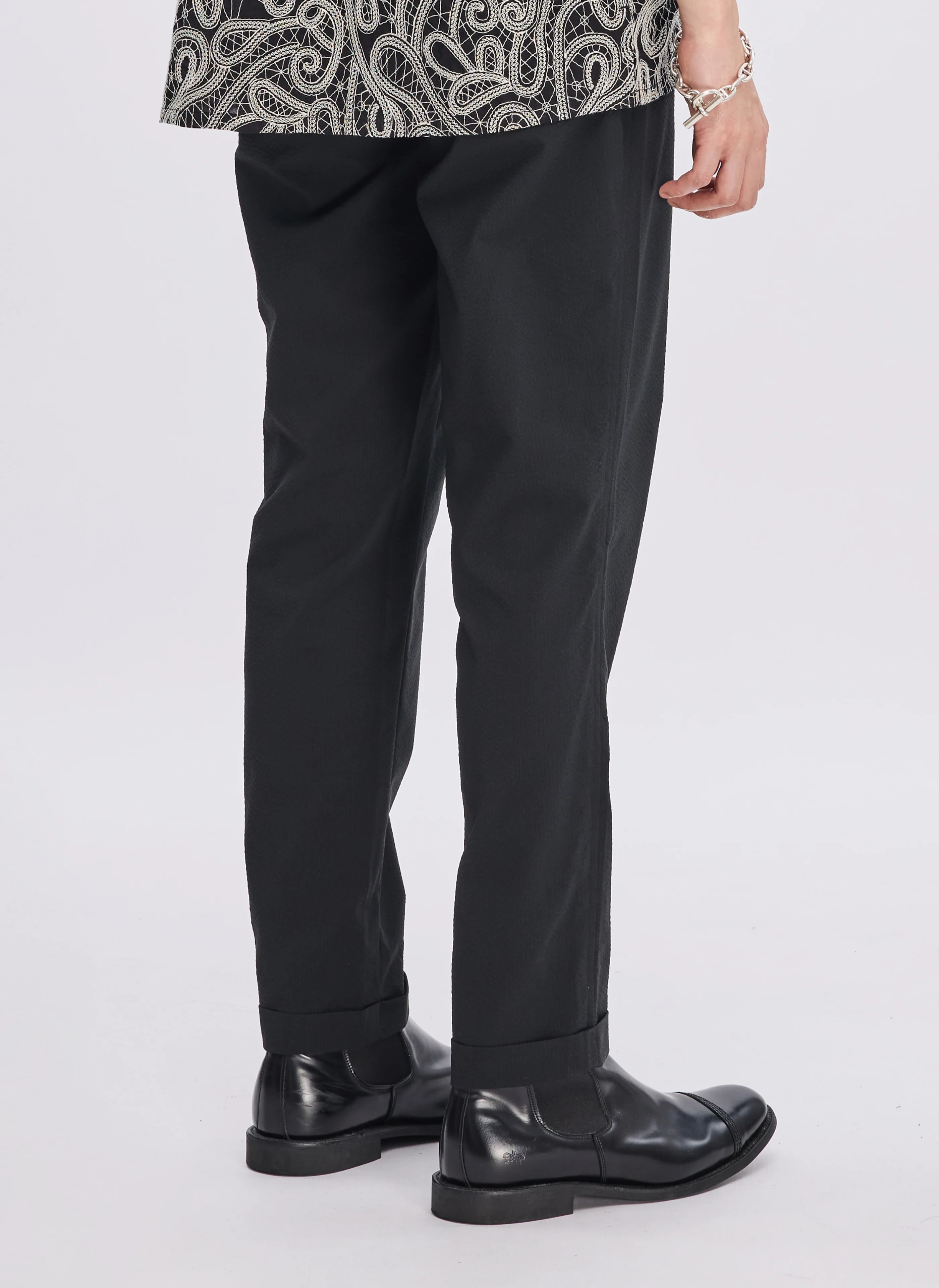 ECO Seersuckers Solotex Ankle Length Slim (P-03) - Umamrii