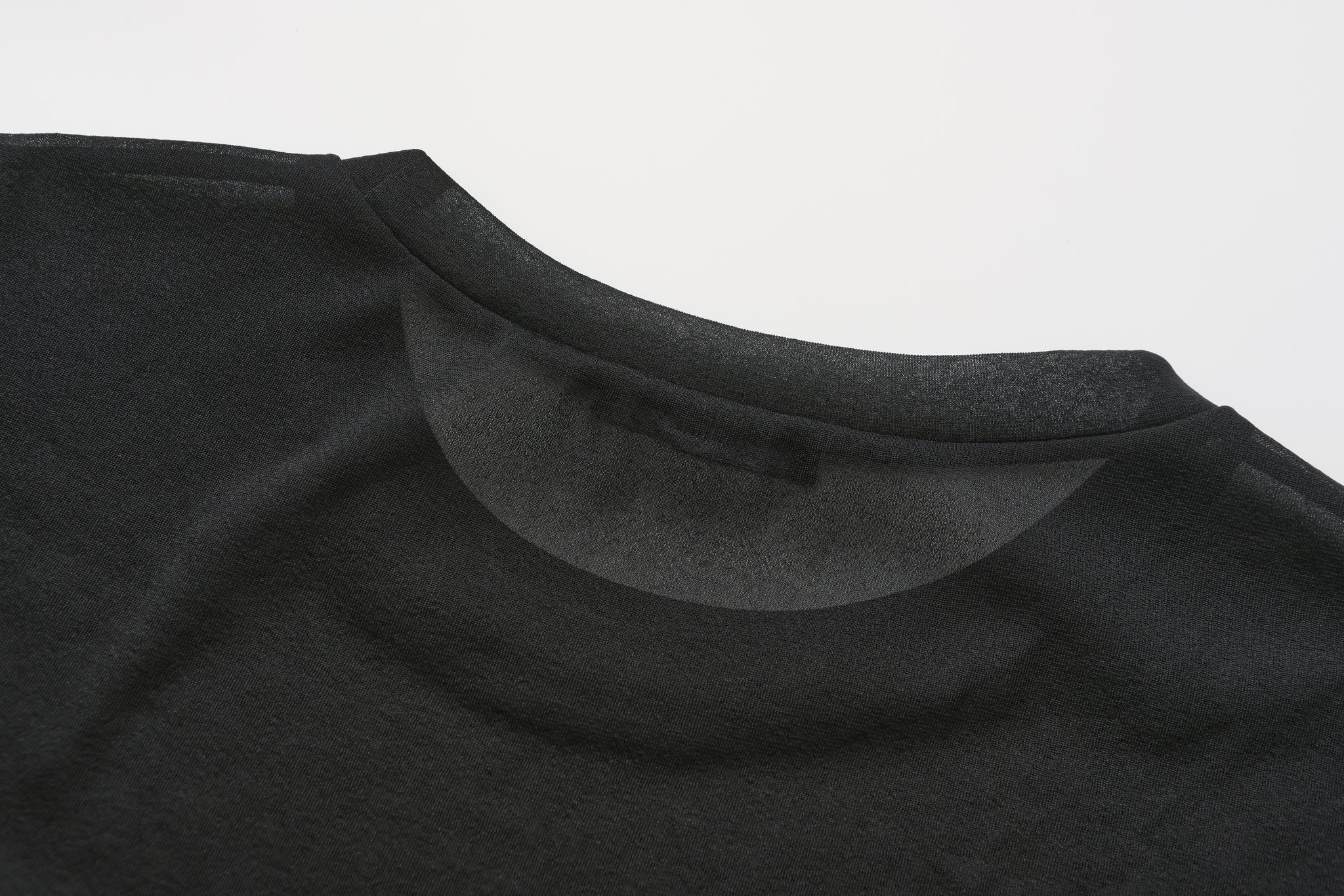 Mock-neck Sheer Top - Umamrii