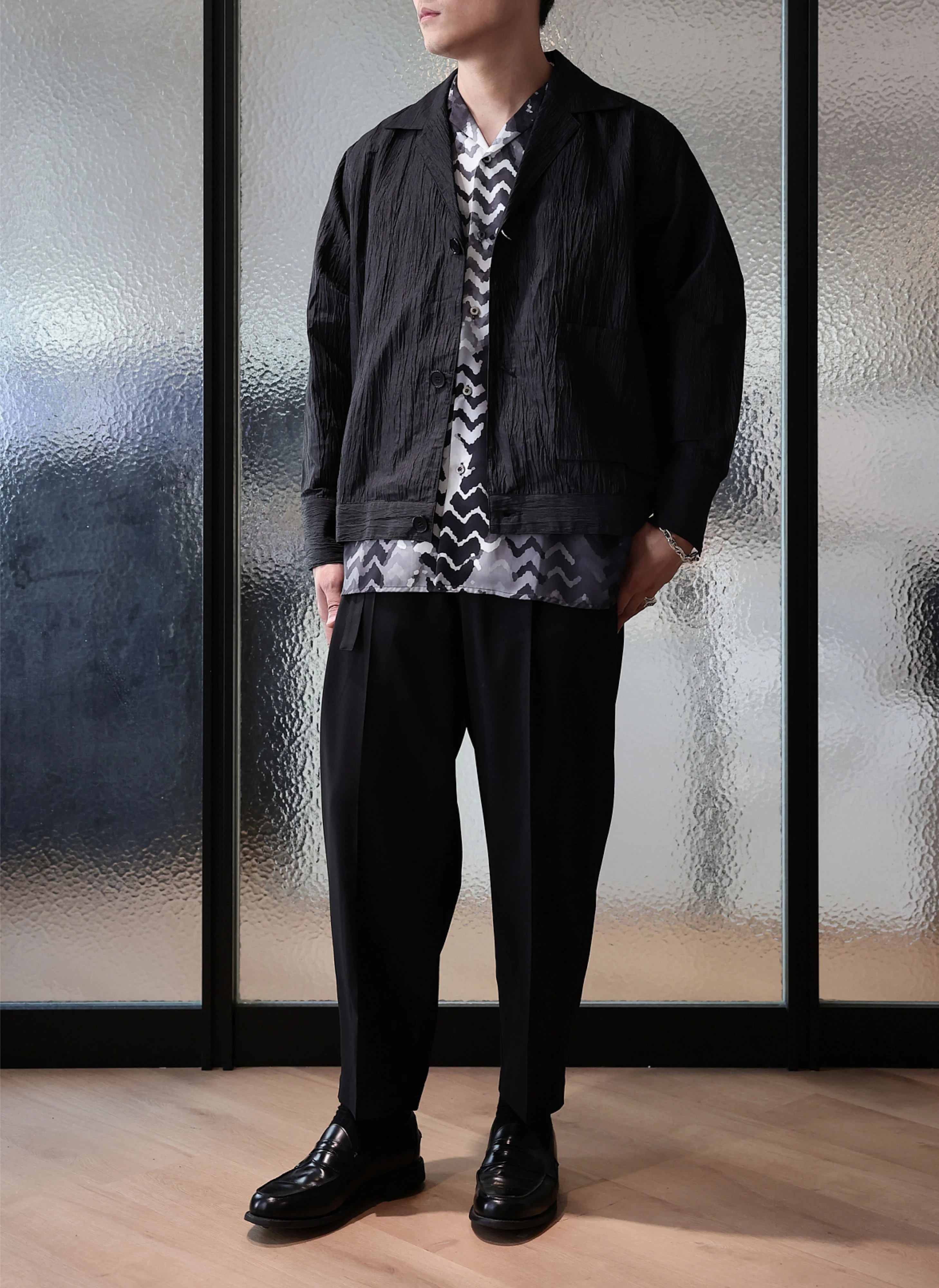 Hybrid Linen Shirt Trucker Jacket - Umamrii