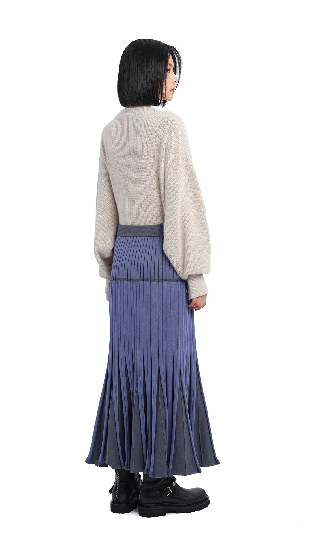 Knitted Flare Skirt - Umamrii