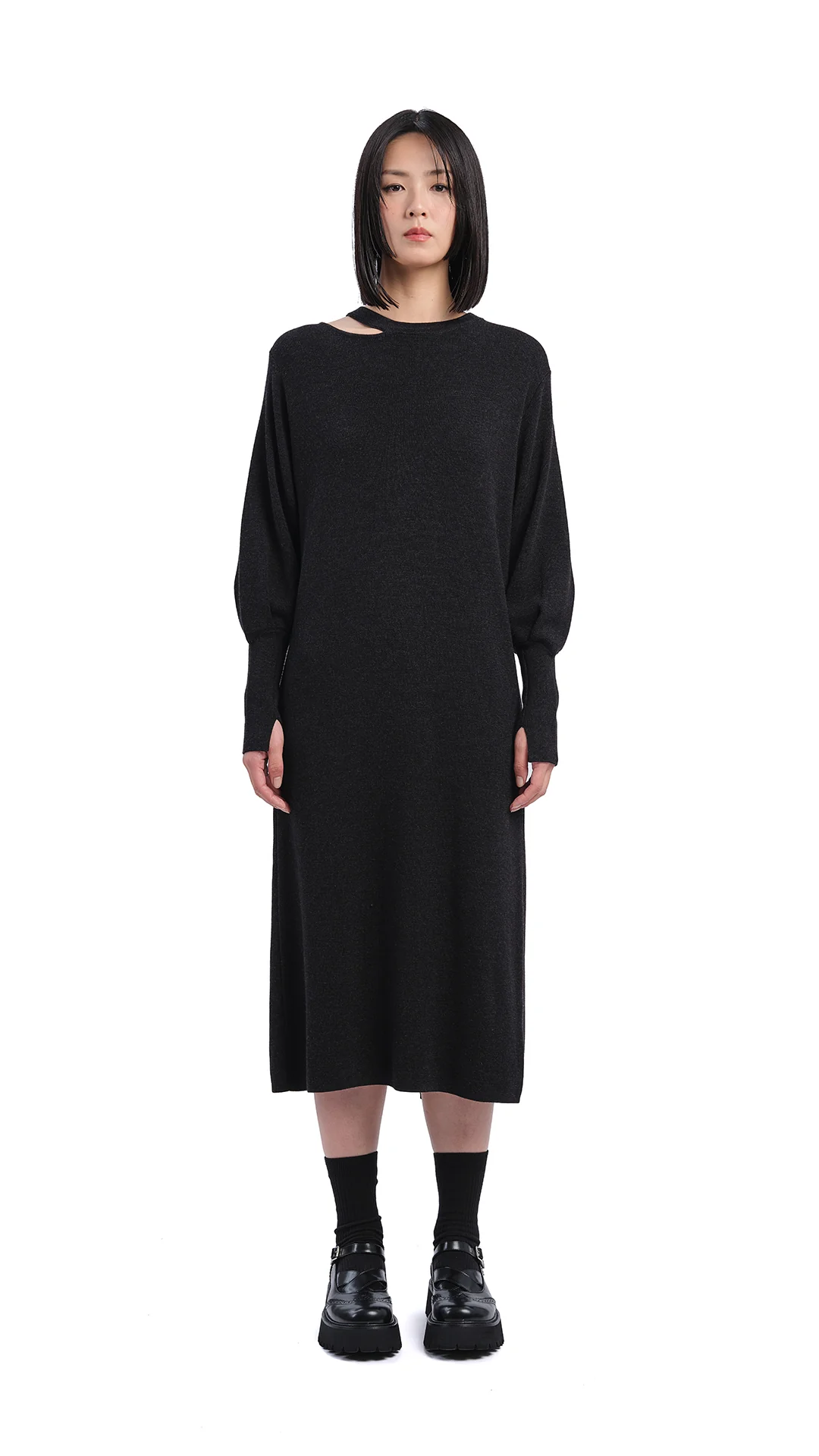 Biella Wool Knit Dress - Umamrii
