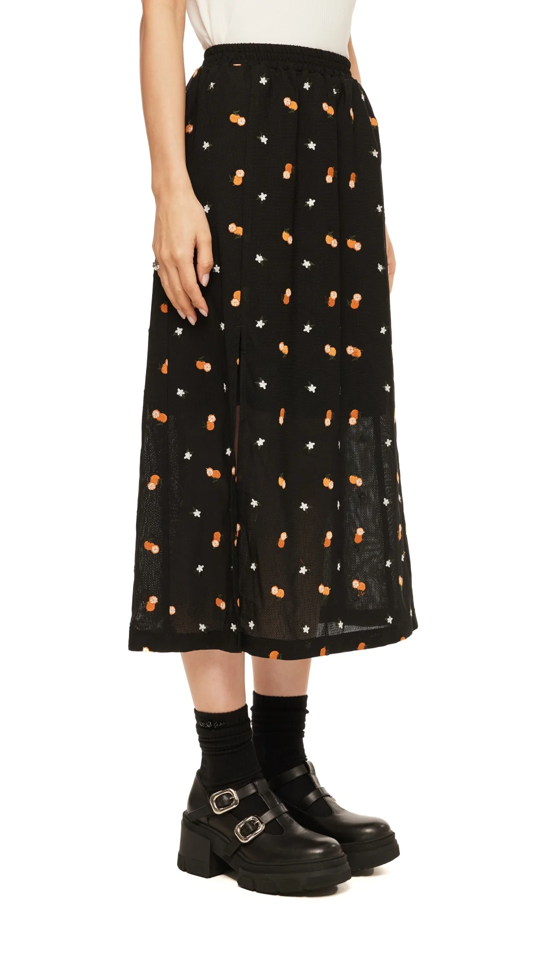 Fruit Embroidery Skirt - Umamrii