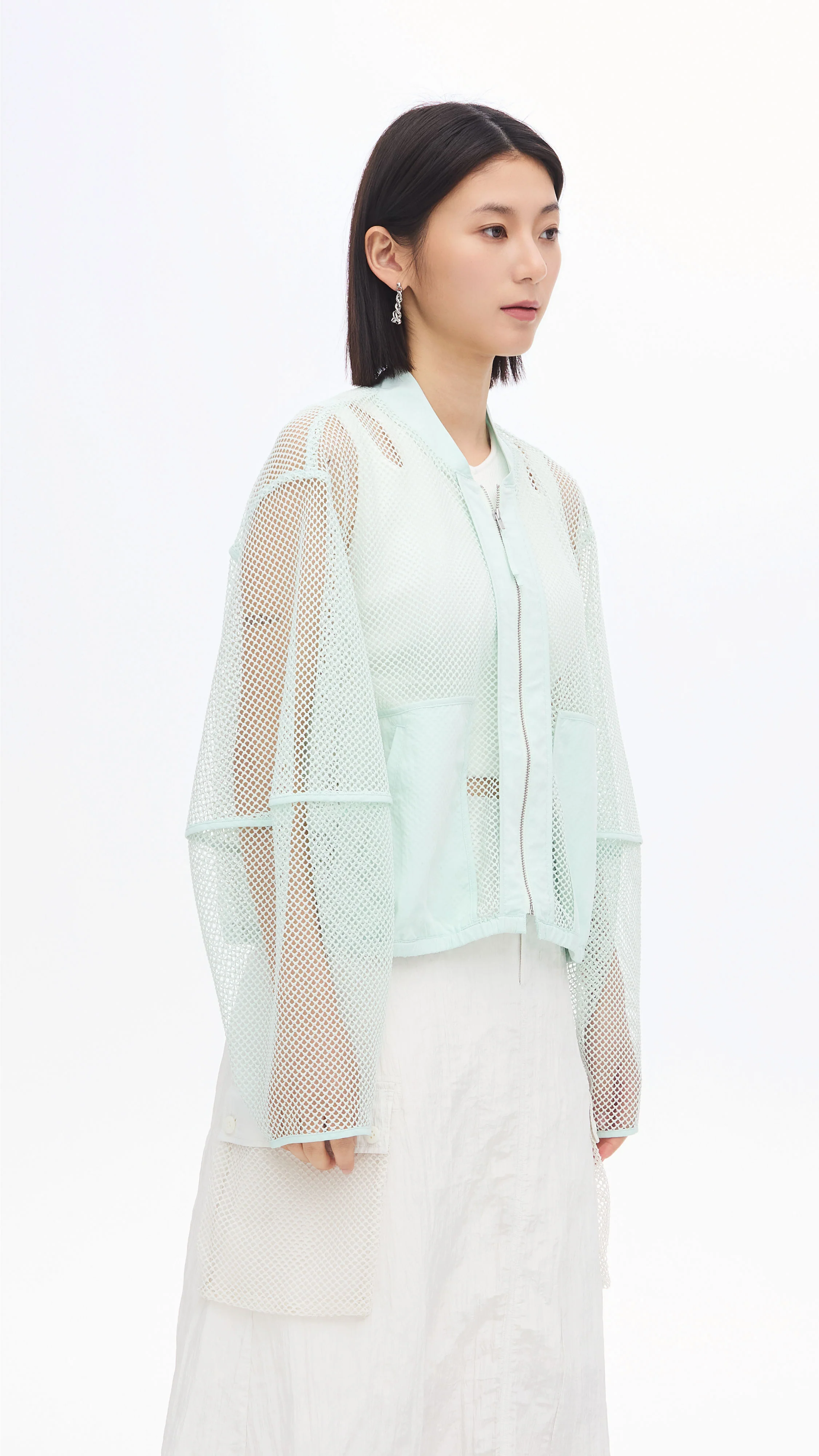 Nylon Patch Front-zip Jacket - Umamrii