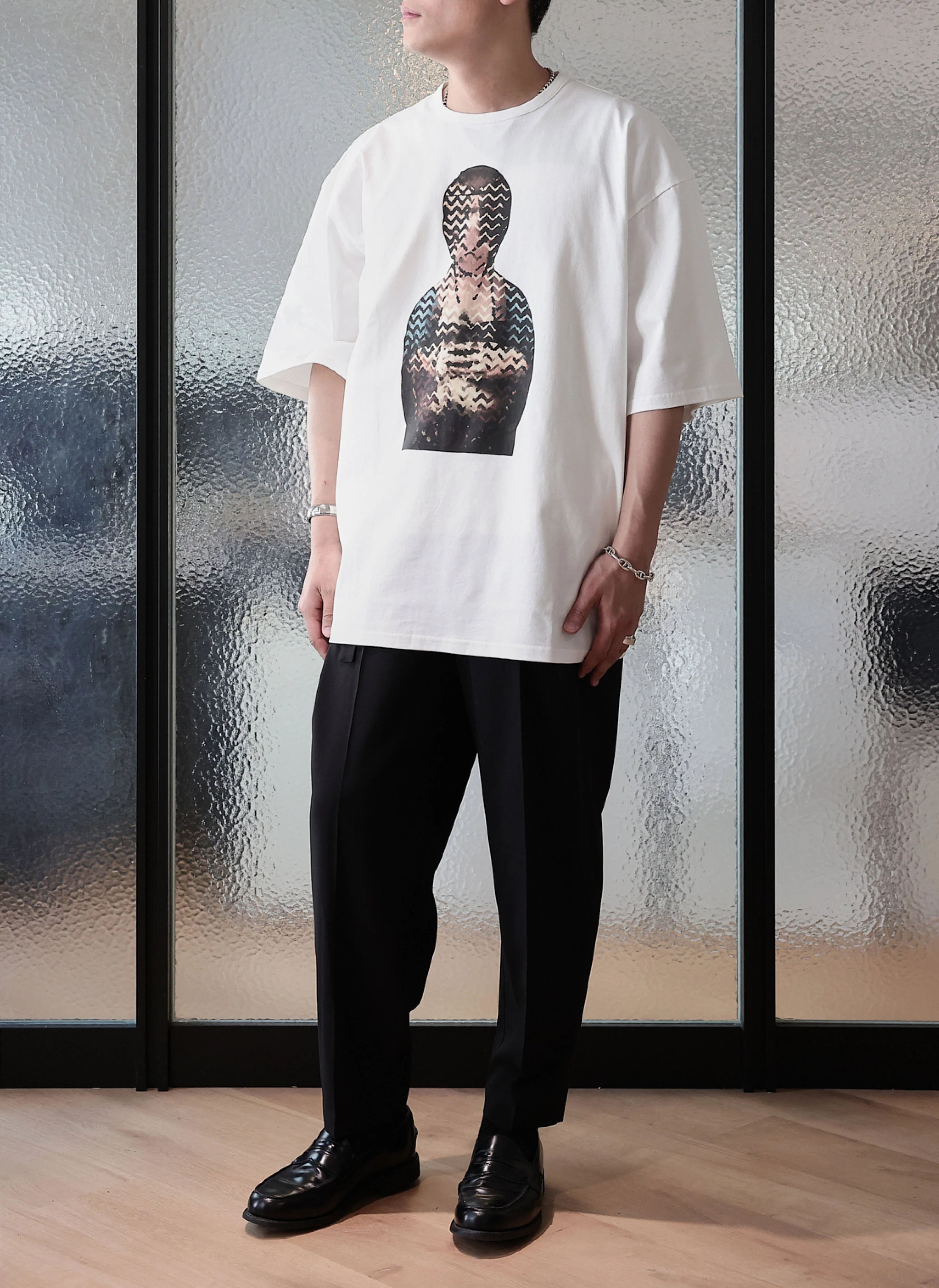 Dama Con Lermellino Cotton Graphic Top - Umamrii