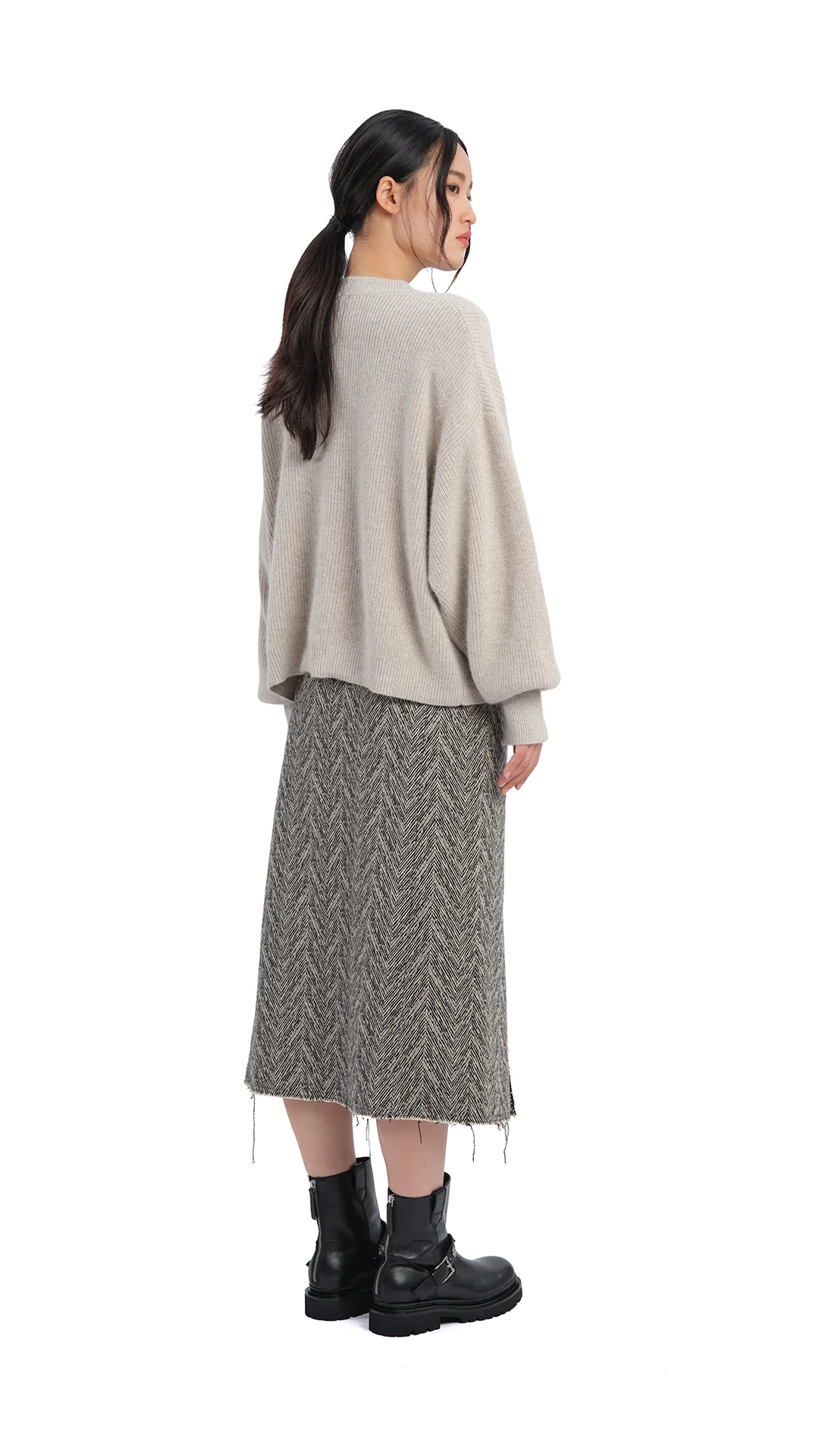 Fox-Mix Cardigan Sweater - Umamrii