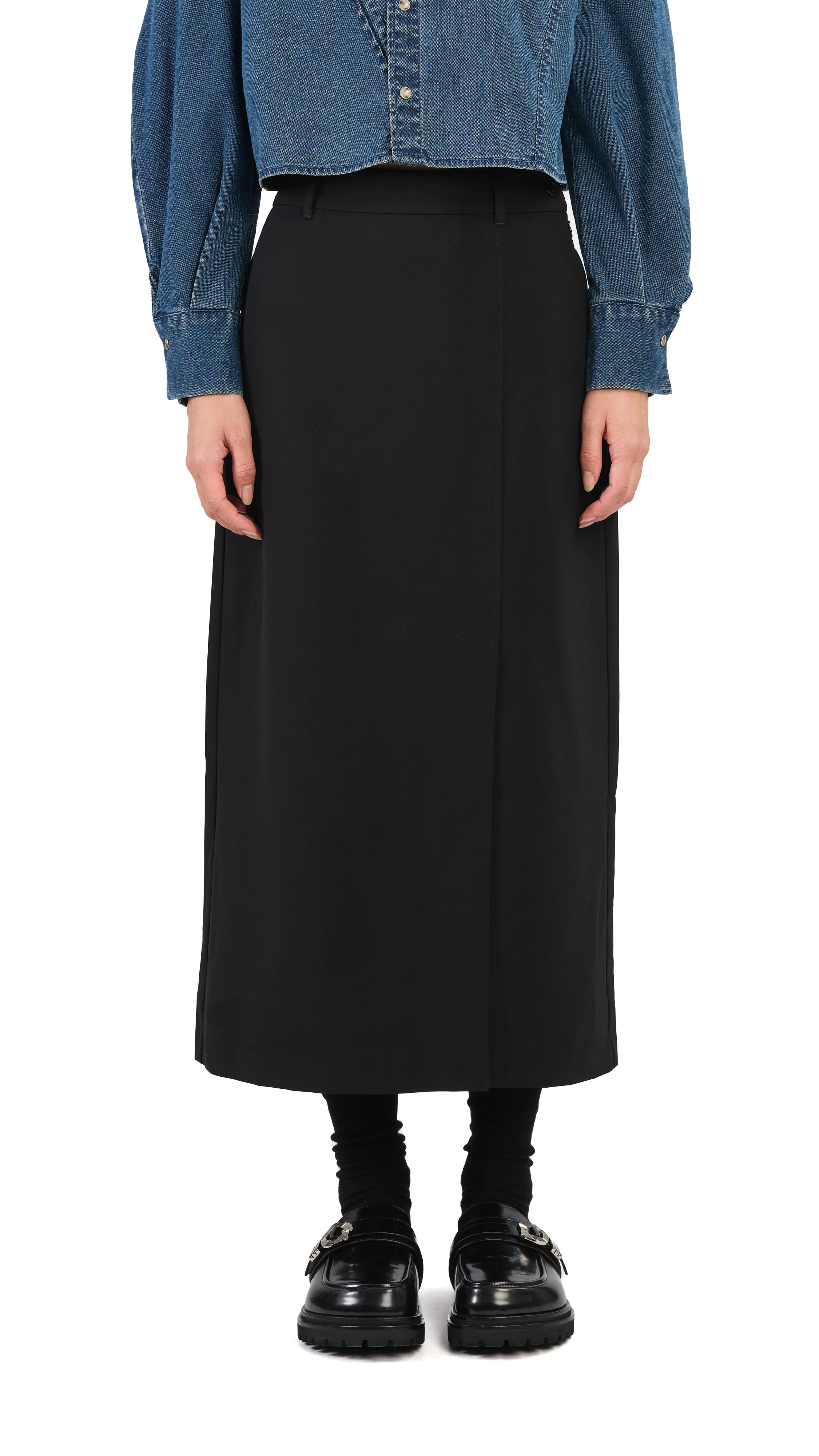 Pencil Skirt With Slit - Umamrii