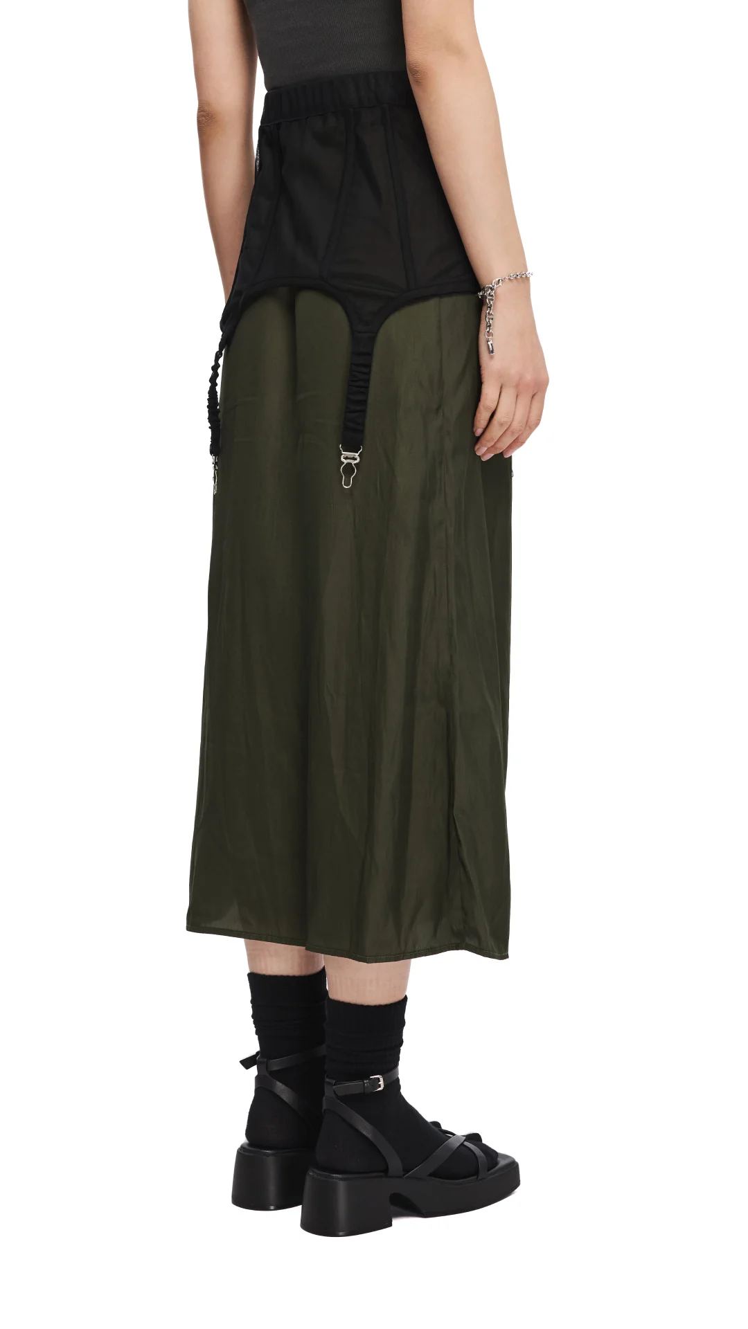 2 In 1 Corset Gather Skirt - Umamrii