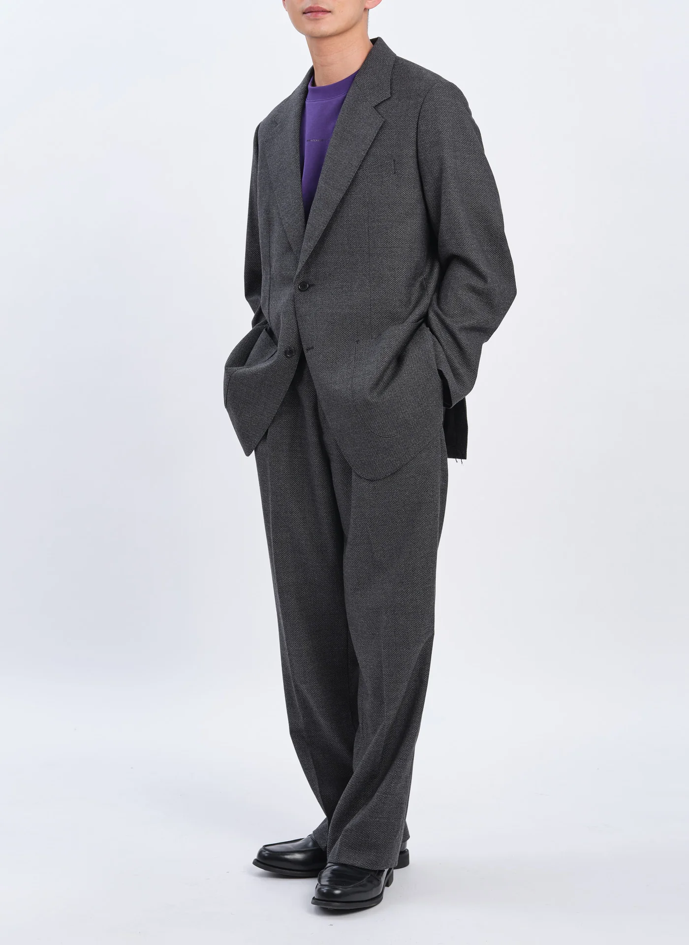 Naturemier Melange Polyester Soft Single Breasted Blazer - Umamrii