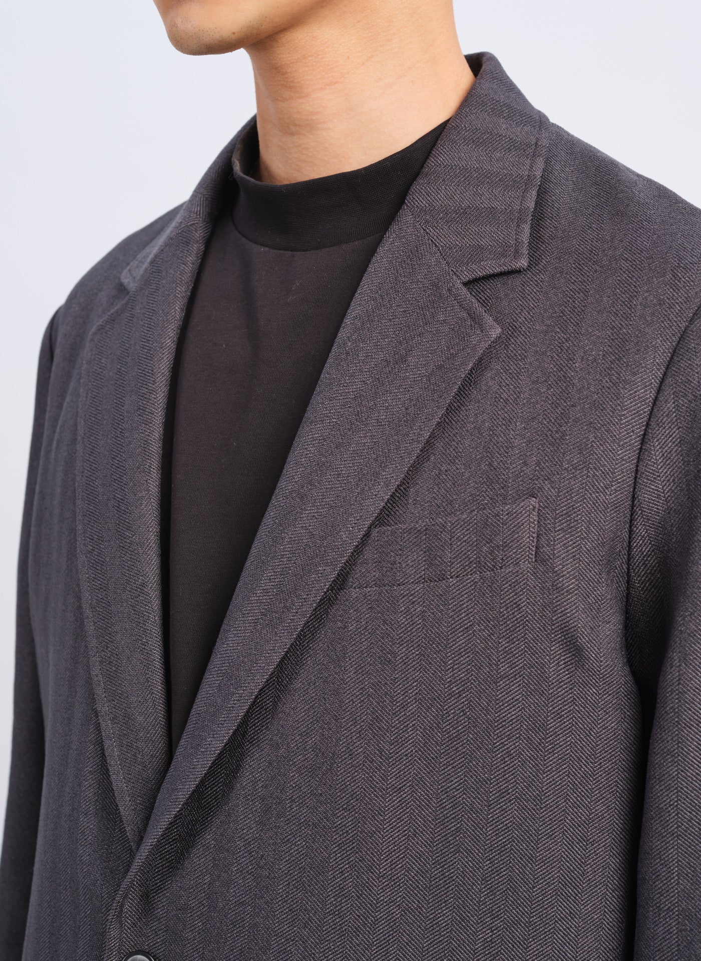 Lanatec Polyester Single Breasted Soft Blazer - Umamrii