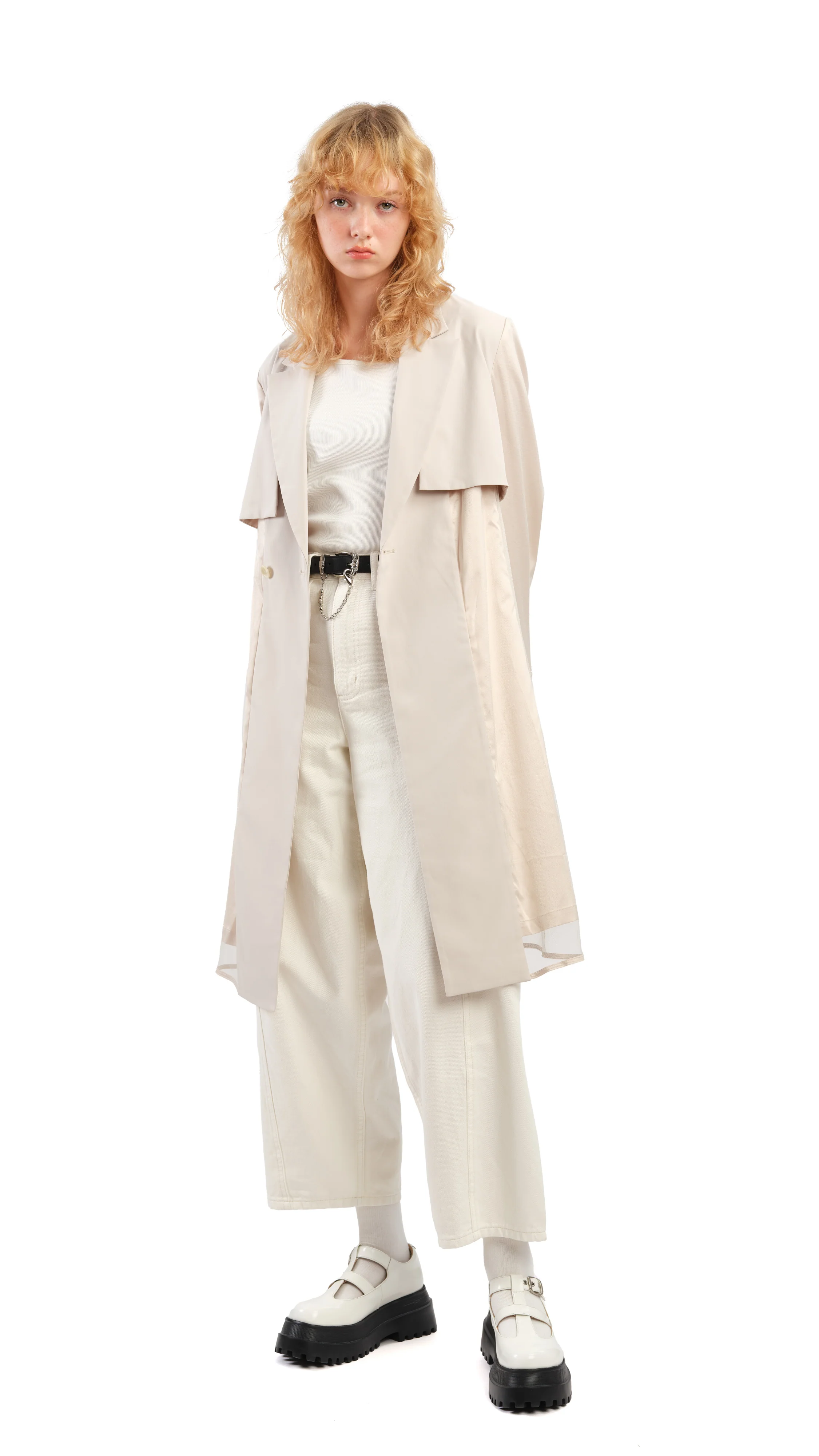 Mesh Trench Coat - Umamrii