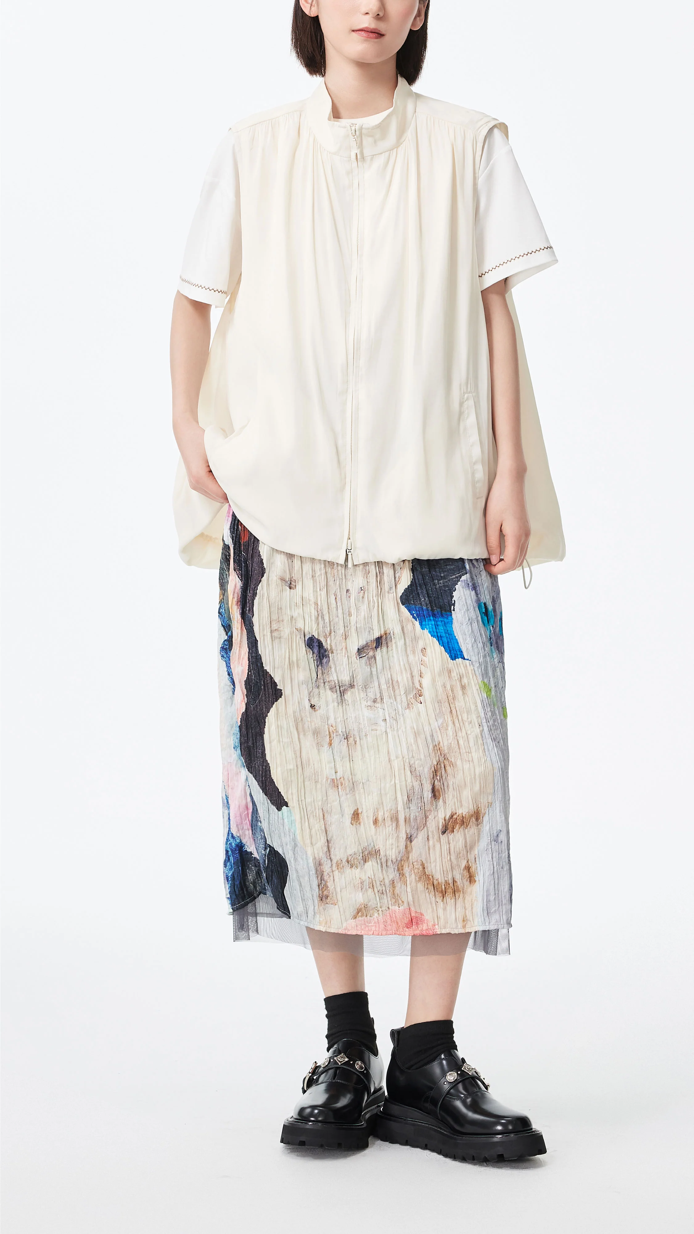 Zip-up Vest - Umamrii