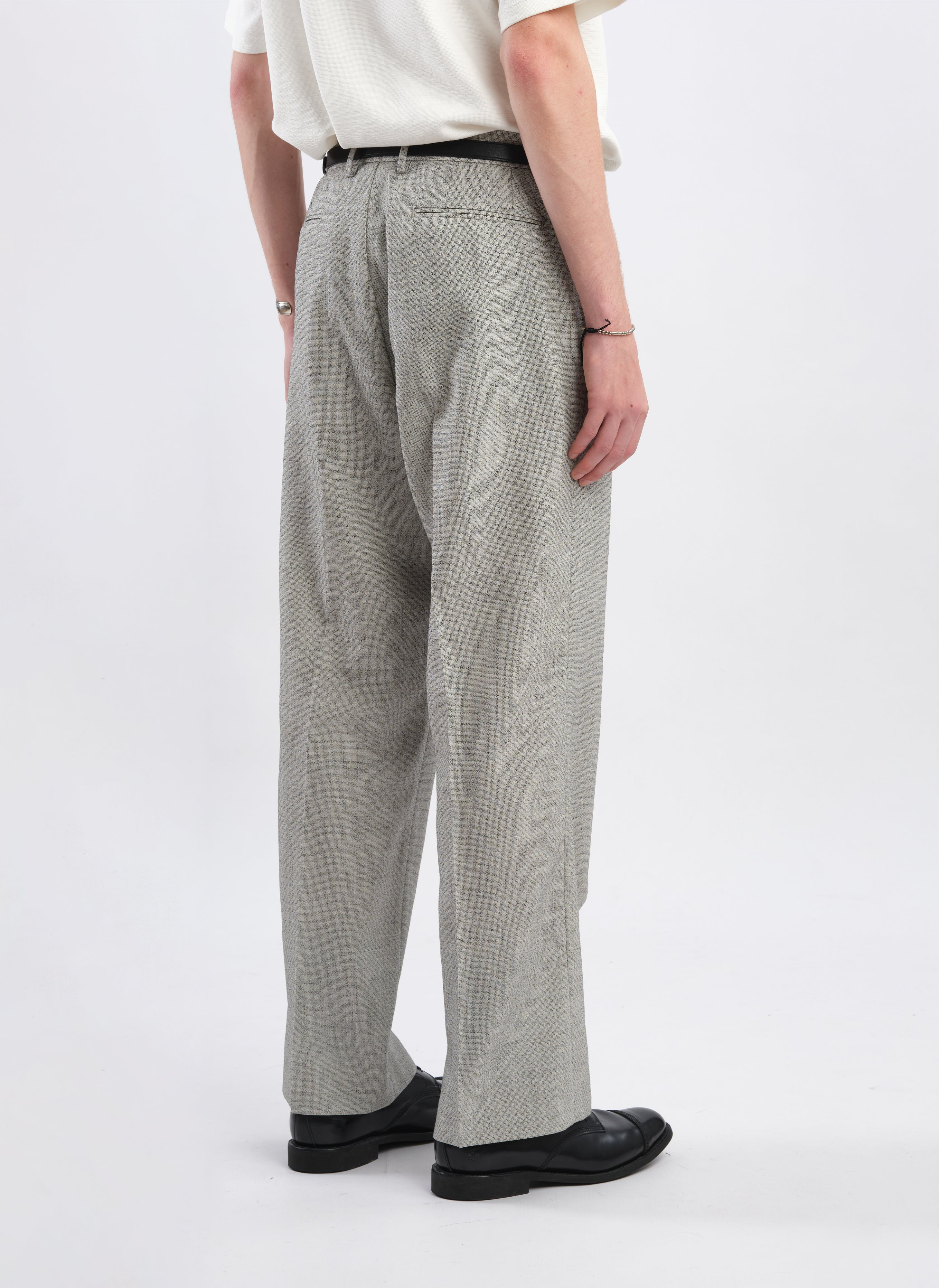 Marzotto Organic Wool Pleated Suit Pants - Umamrii