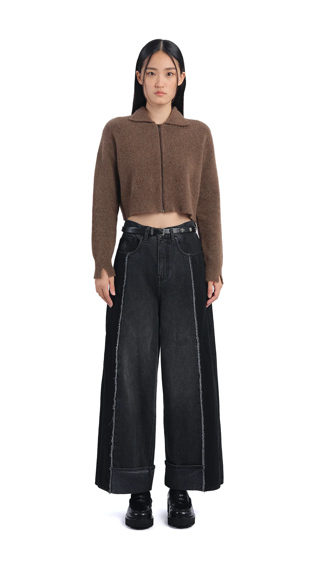 Yak Zip-Up Cardigan - Umamrii