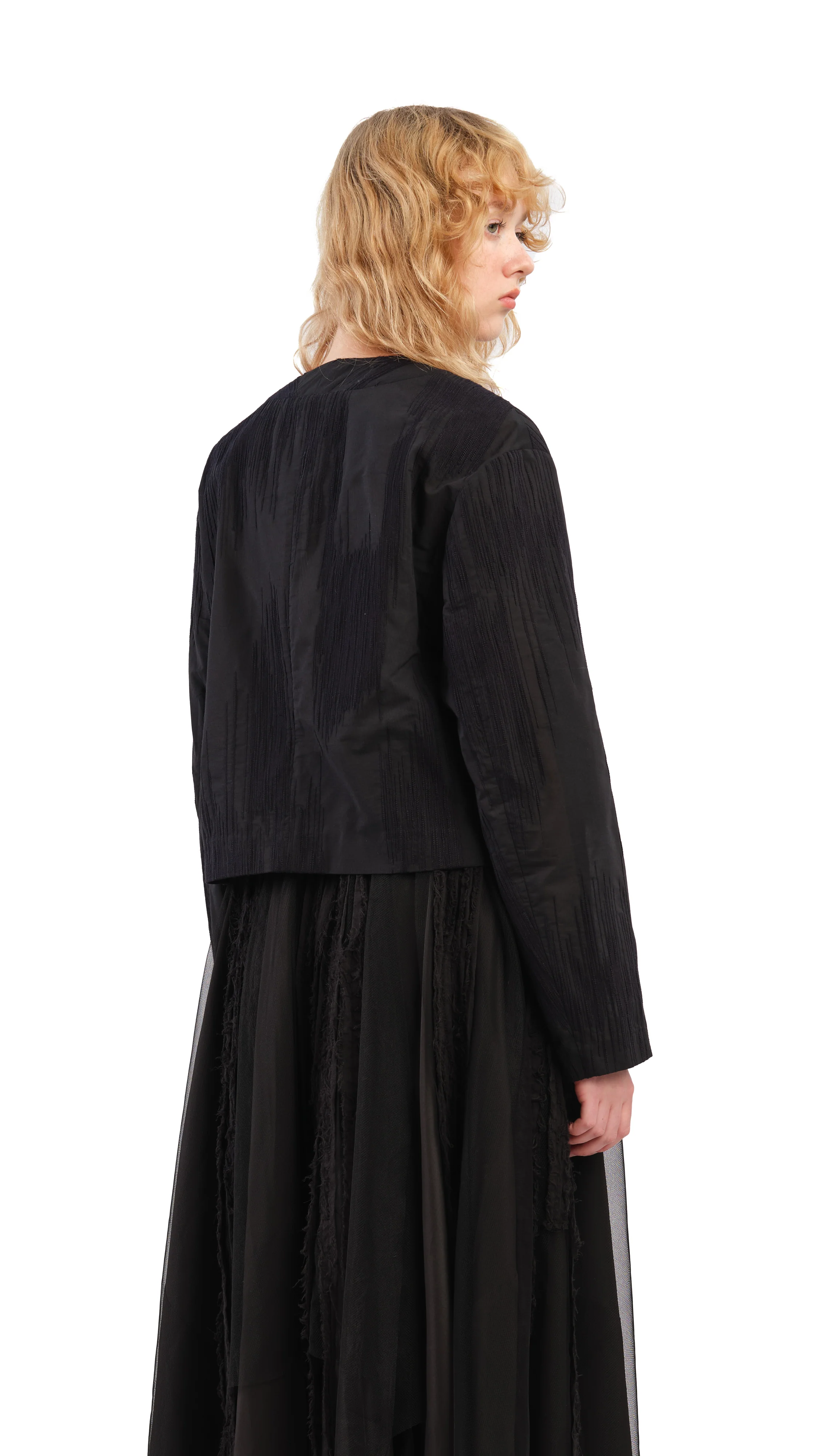 Jacquard Double-Breast Jacket - Umamrii