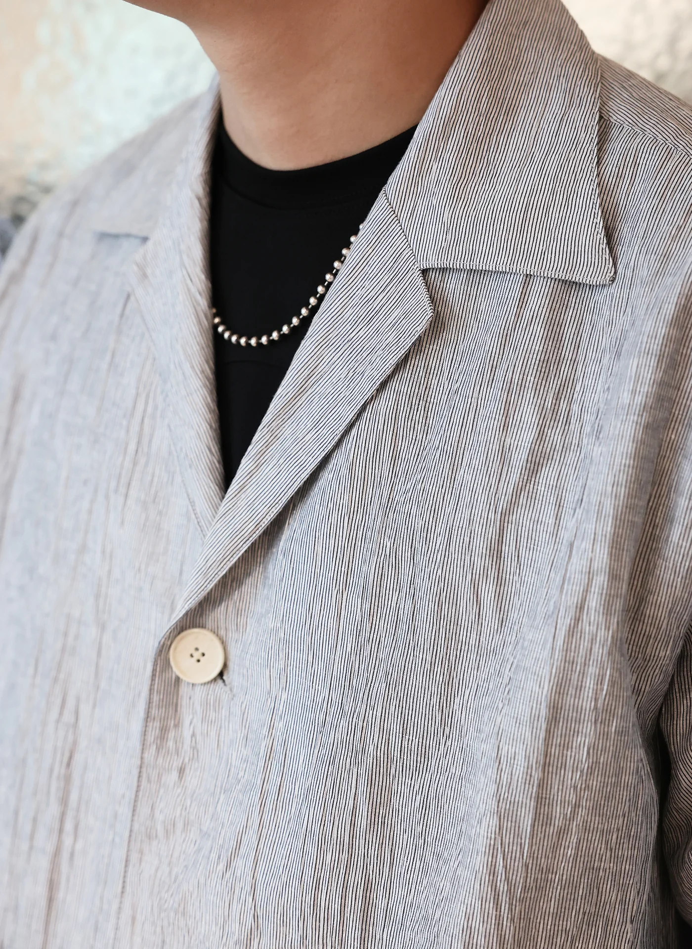 Hybrid Linen Shirt Trucker Jacket - Umamrii