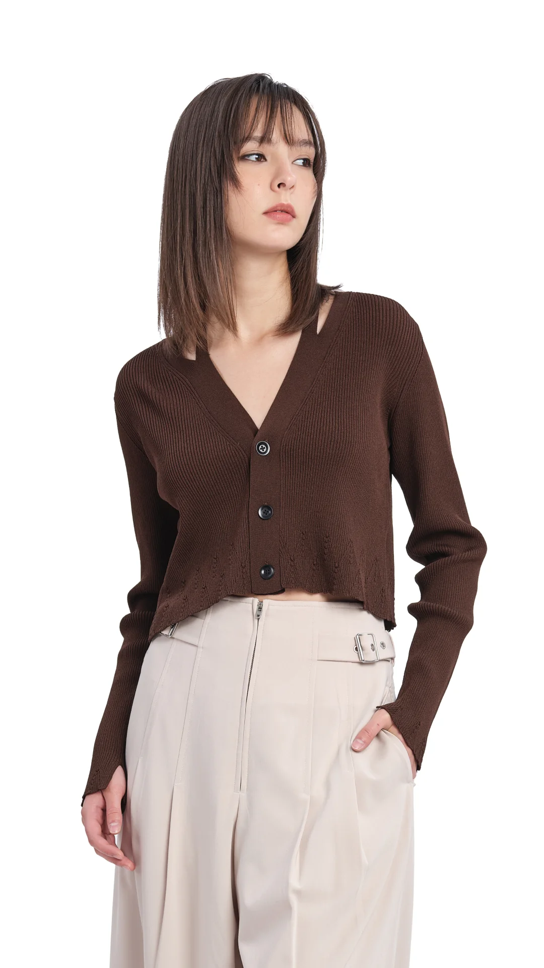 Cutout Cardigan - Umamrii