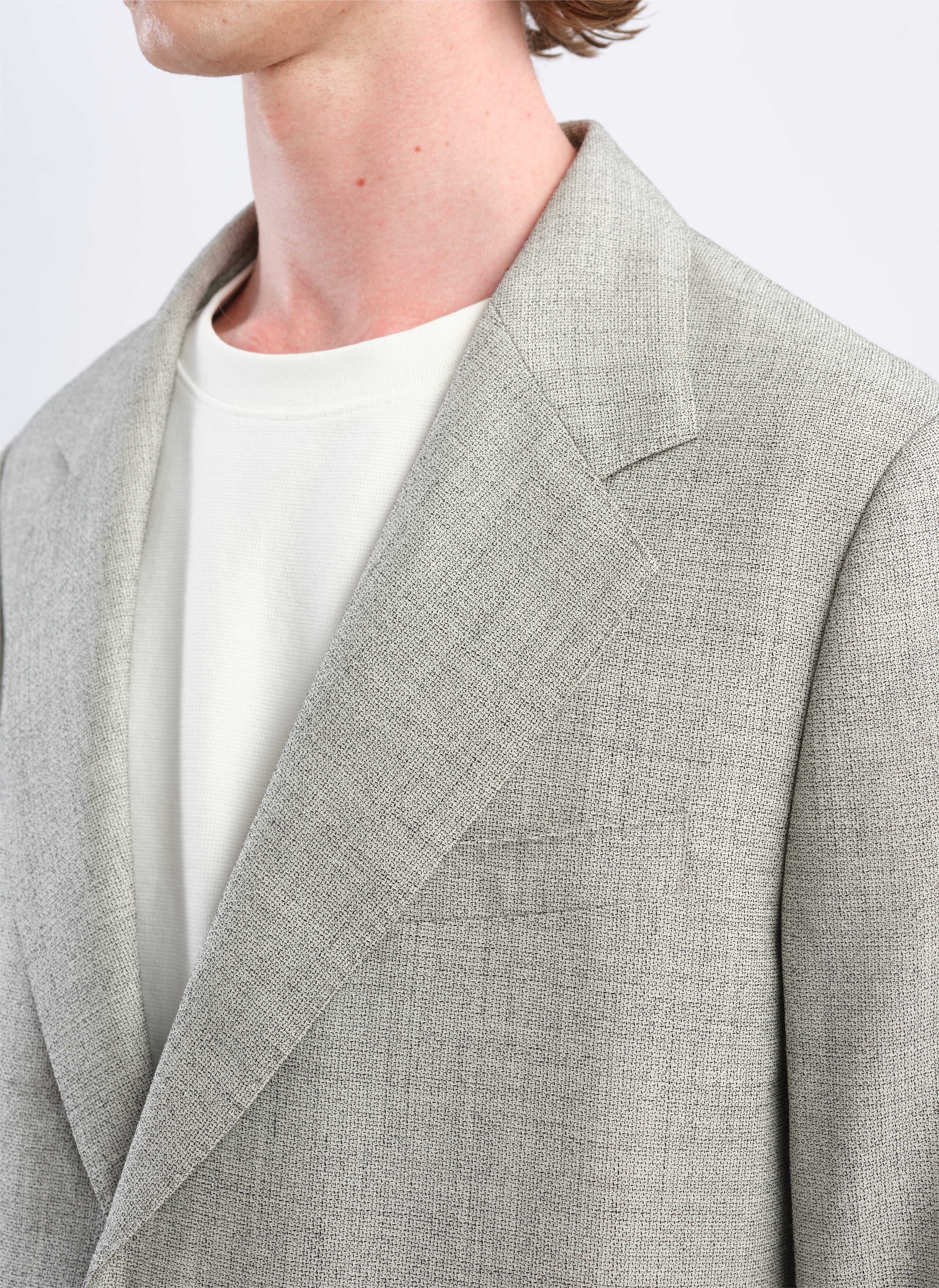 Marzotto Organic Wool Full Constructed Single Breasted Suit Blazer - Umamrii