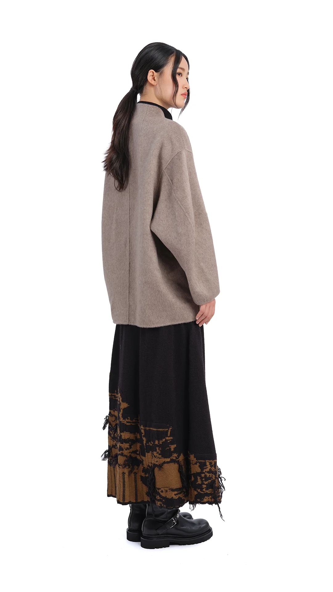 Melange Double Face Jacket - Umamrii