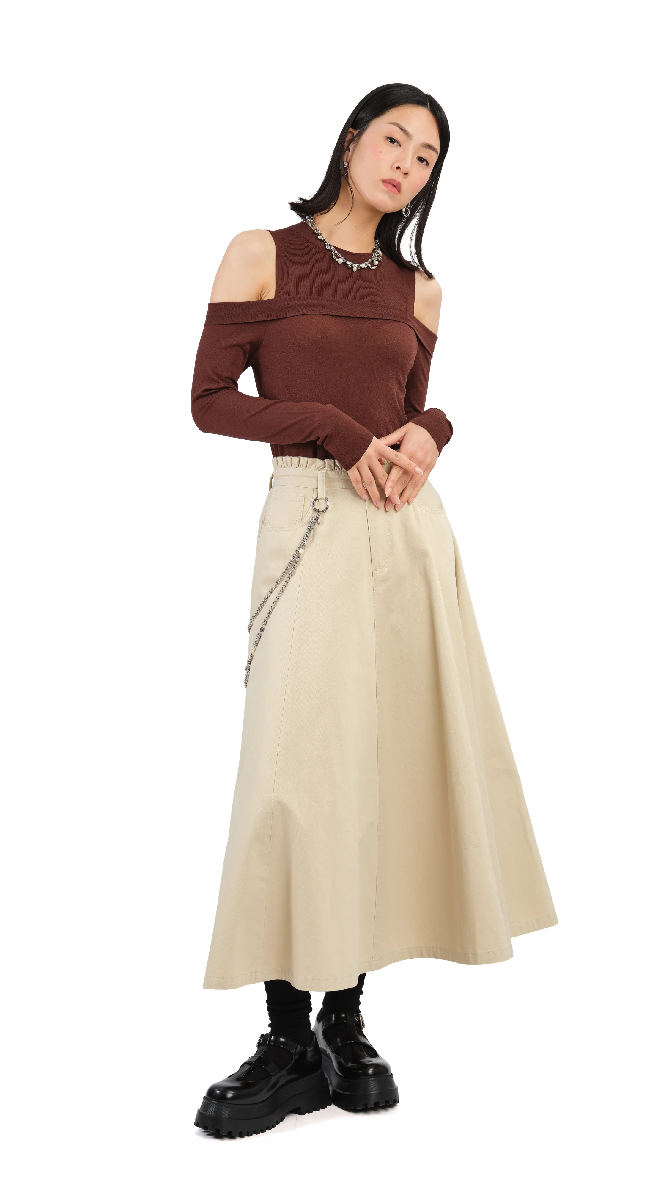 Ruffles Trim Skirt - Umamrii