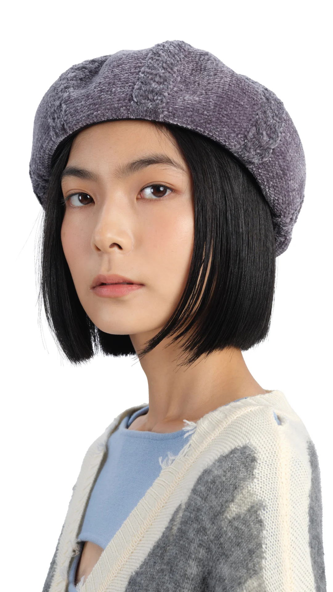 Cable Knitted Artist Beret - Umamrii