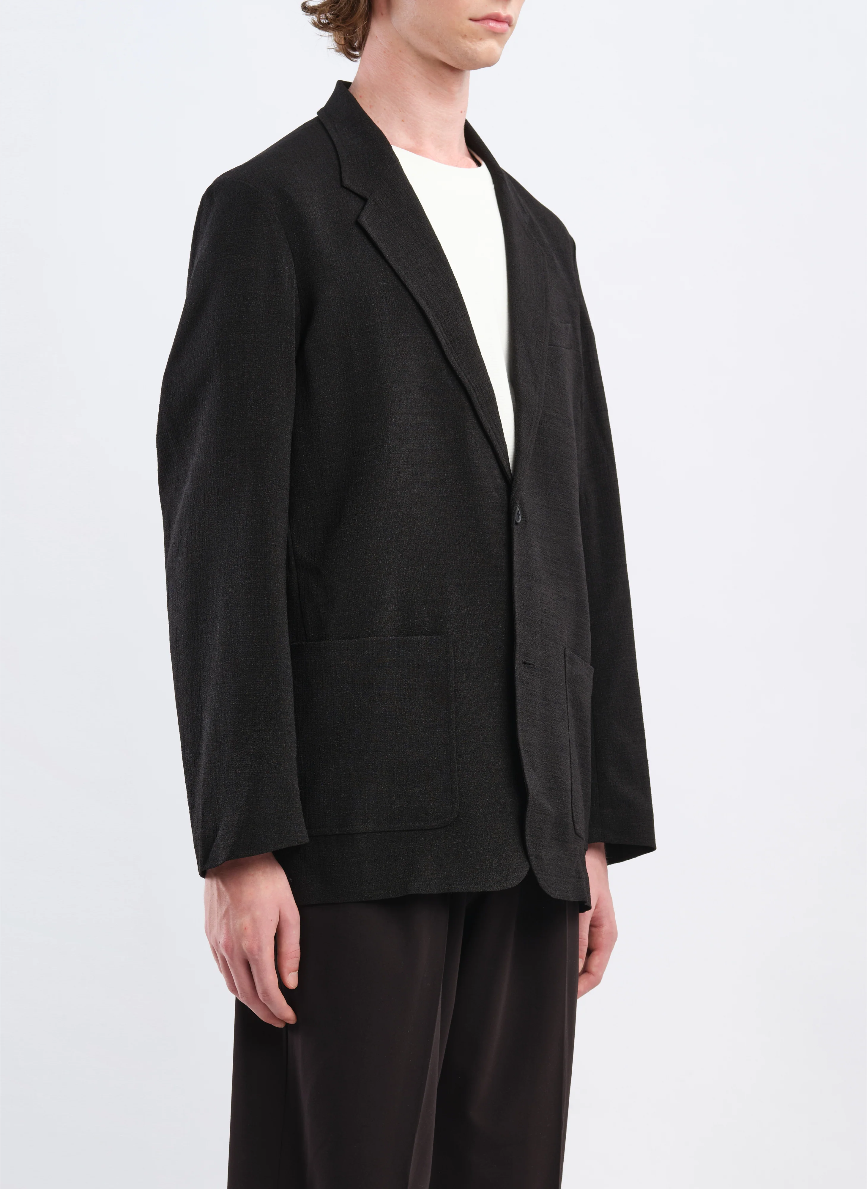 Polyester Soft Single Bresated Blazer - Umamrii