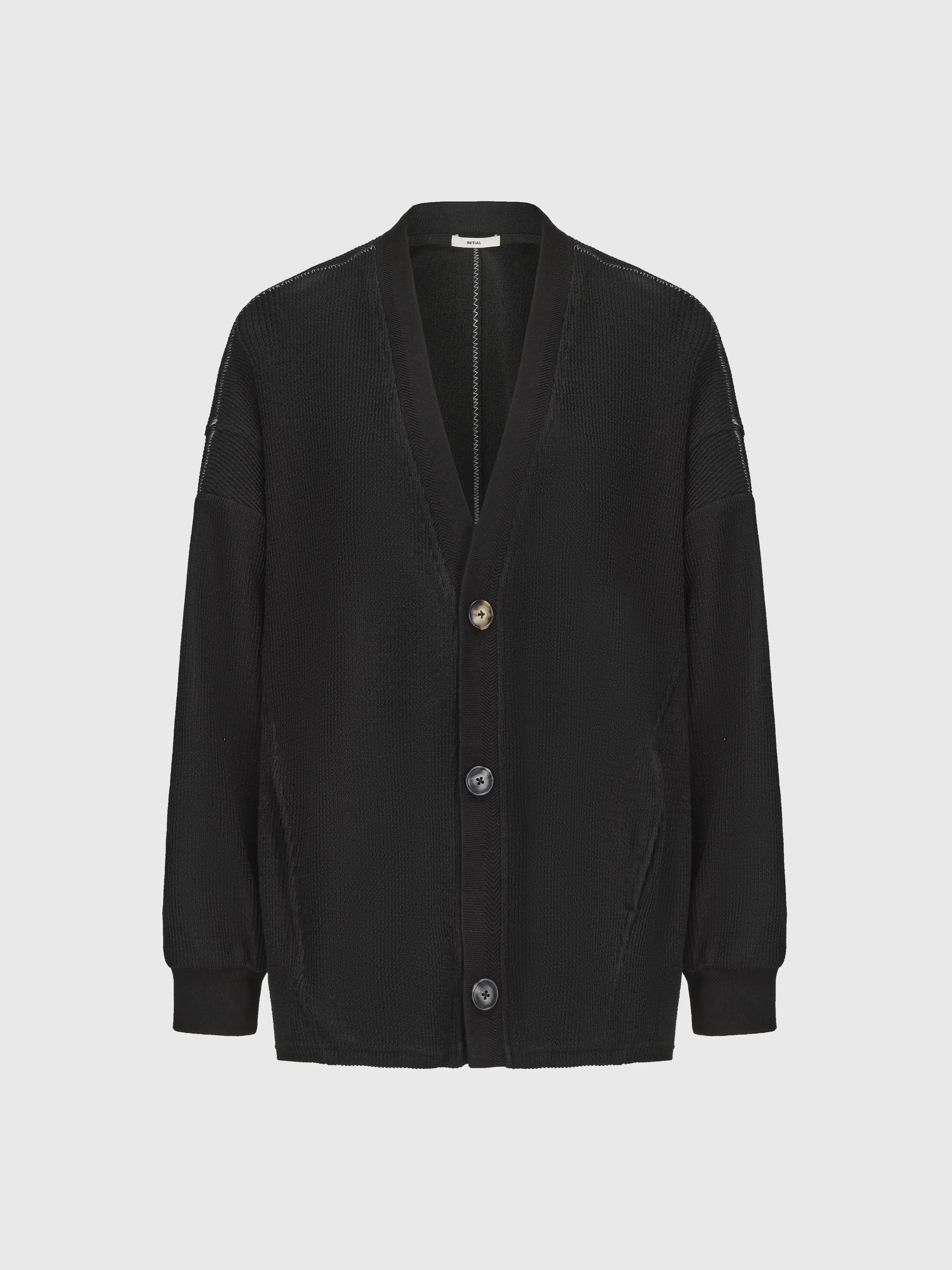 Oversized Cut Sewn Cardigan - Umamrii