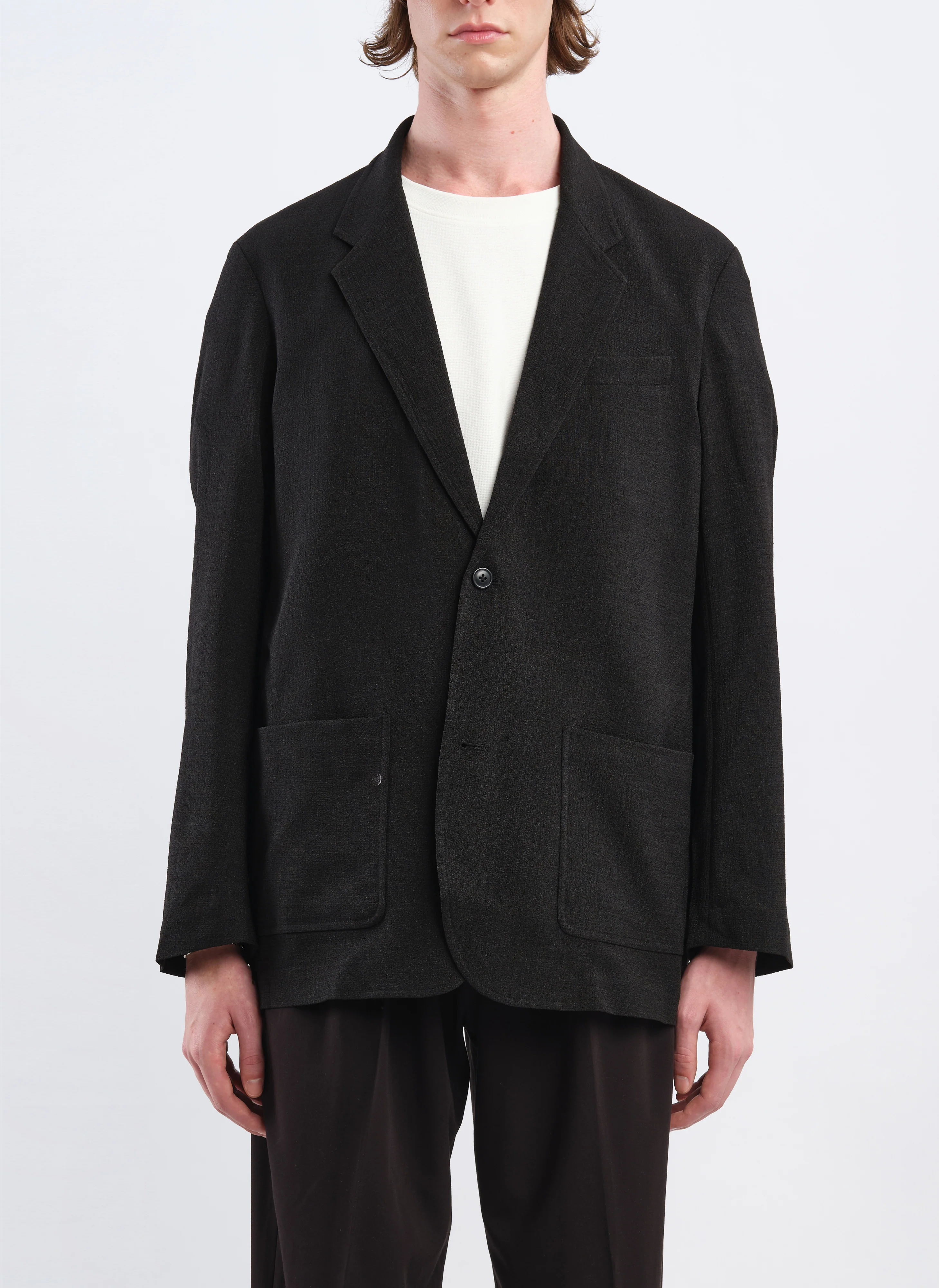 Polyester Soft Single Bresated Blazer - Umamrii
