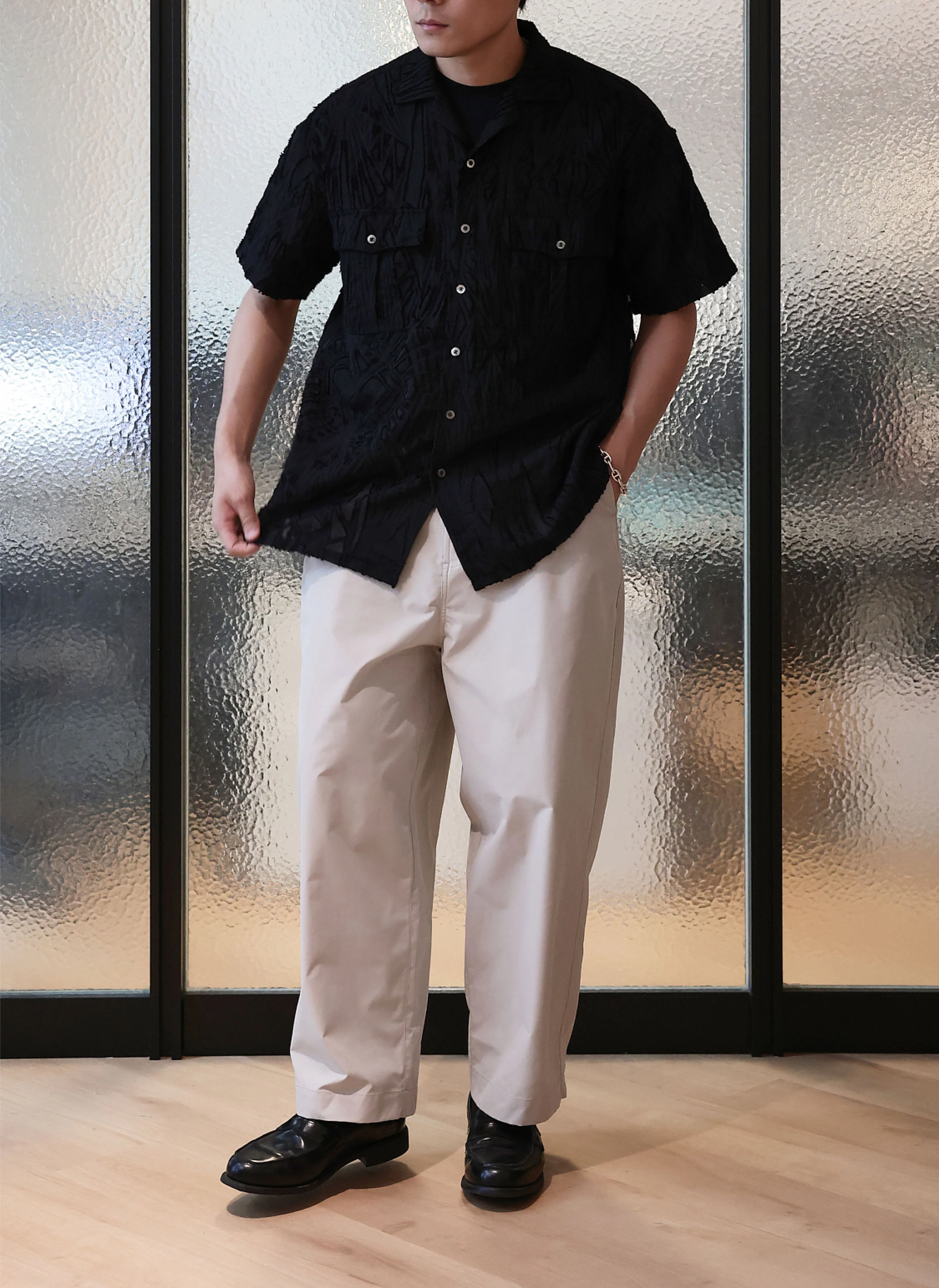 Lt. weight Cotton Touch  Solotex Full Length Wide Pants - Umamrii