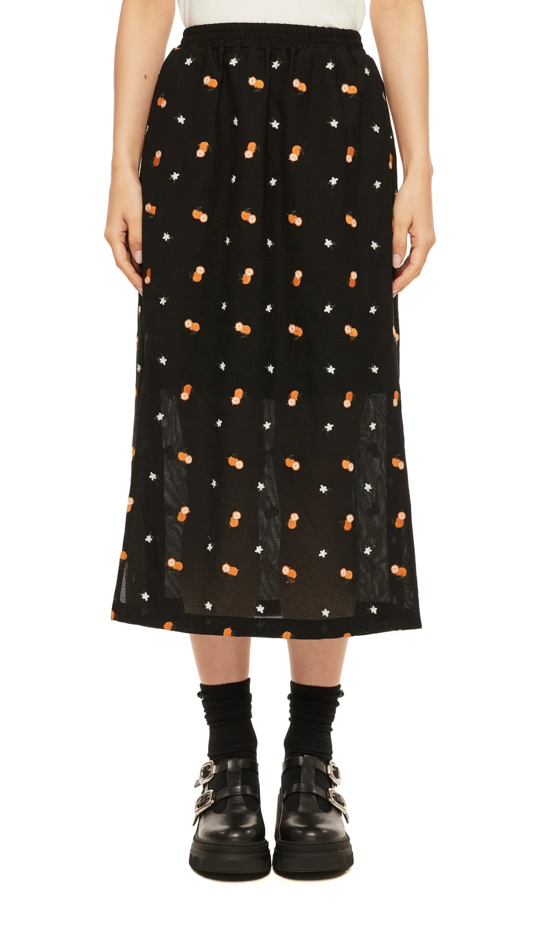 Fruit Embroidery Skirt - Umamrii