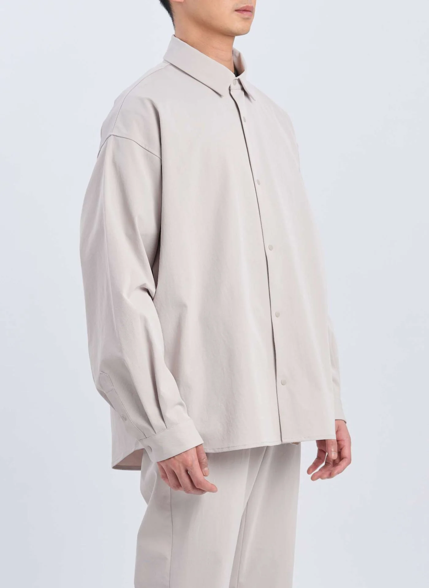 Cotton Touch Solotex Snap Button Shirt Jackert - Umamrii