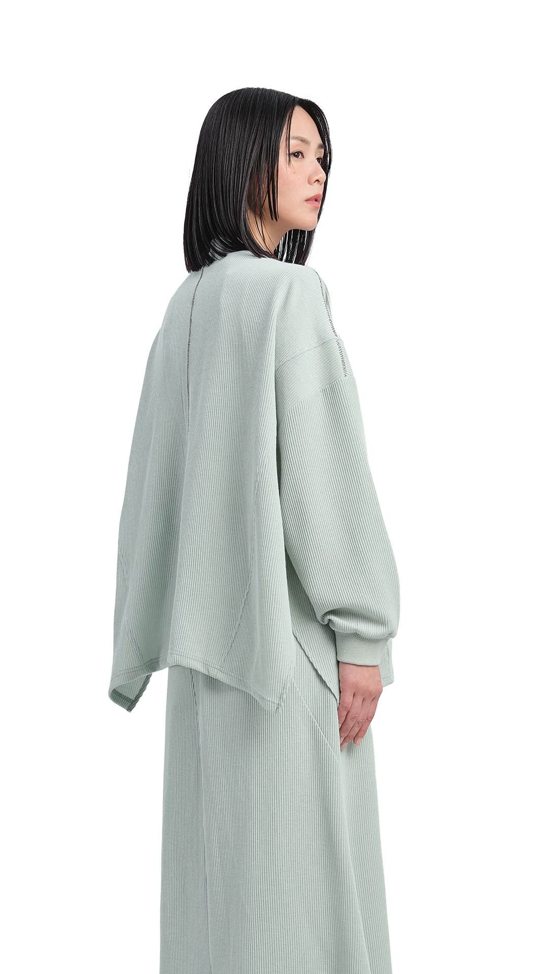 Oversized Cut Sewn Cardigan - Umamrii