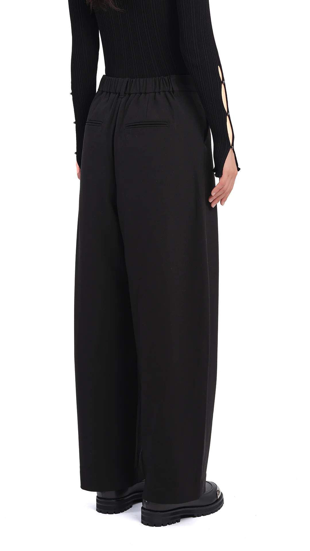 Dyed Stretch Twill Balloon Pants - Umamrii