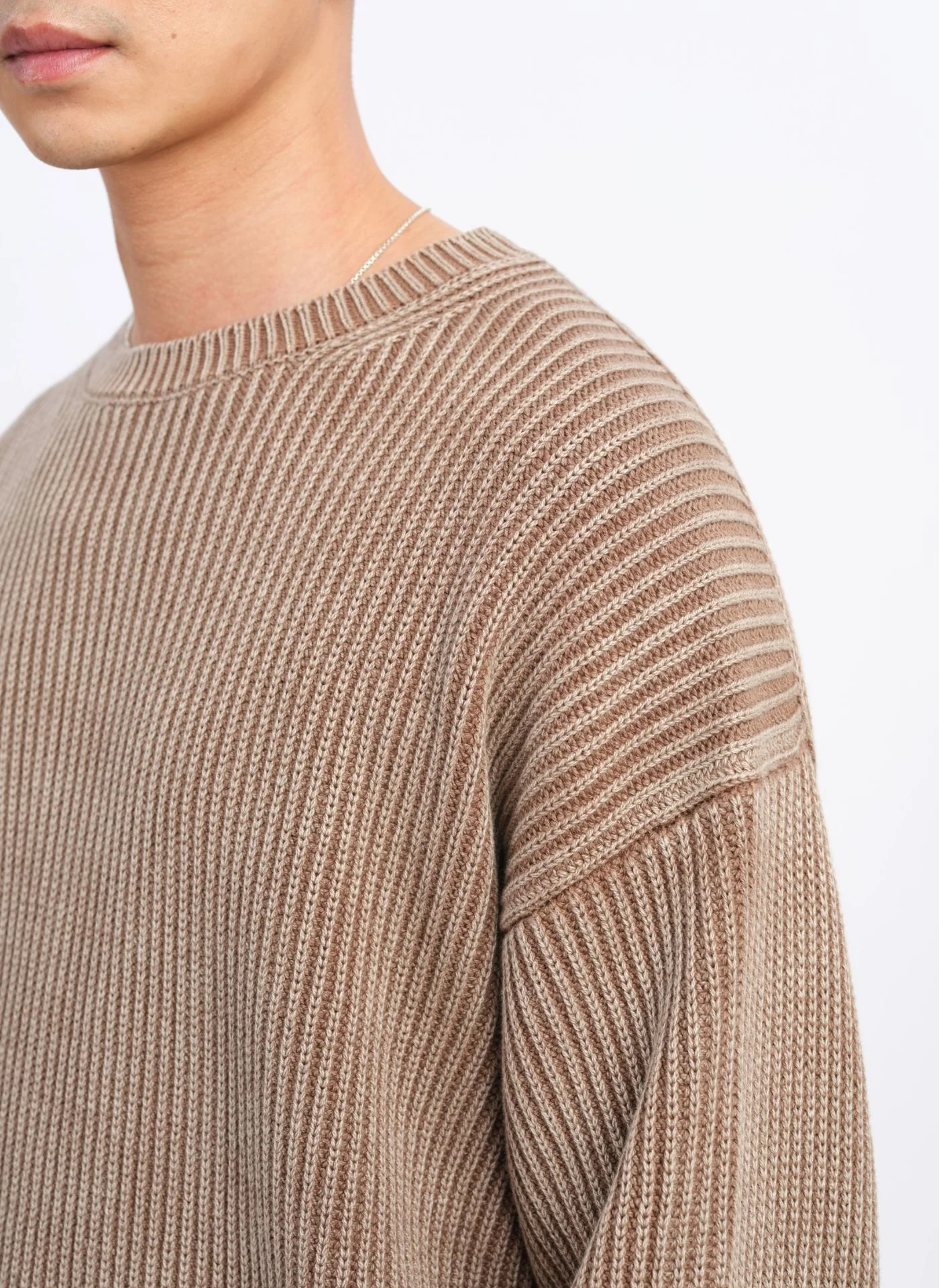 Heavy Washed Cotton Knitted Pullover - Umamrii