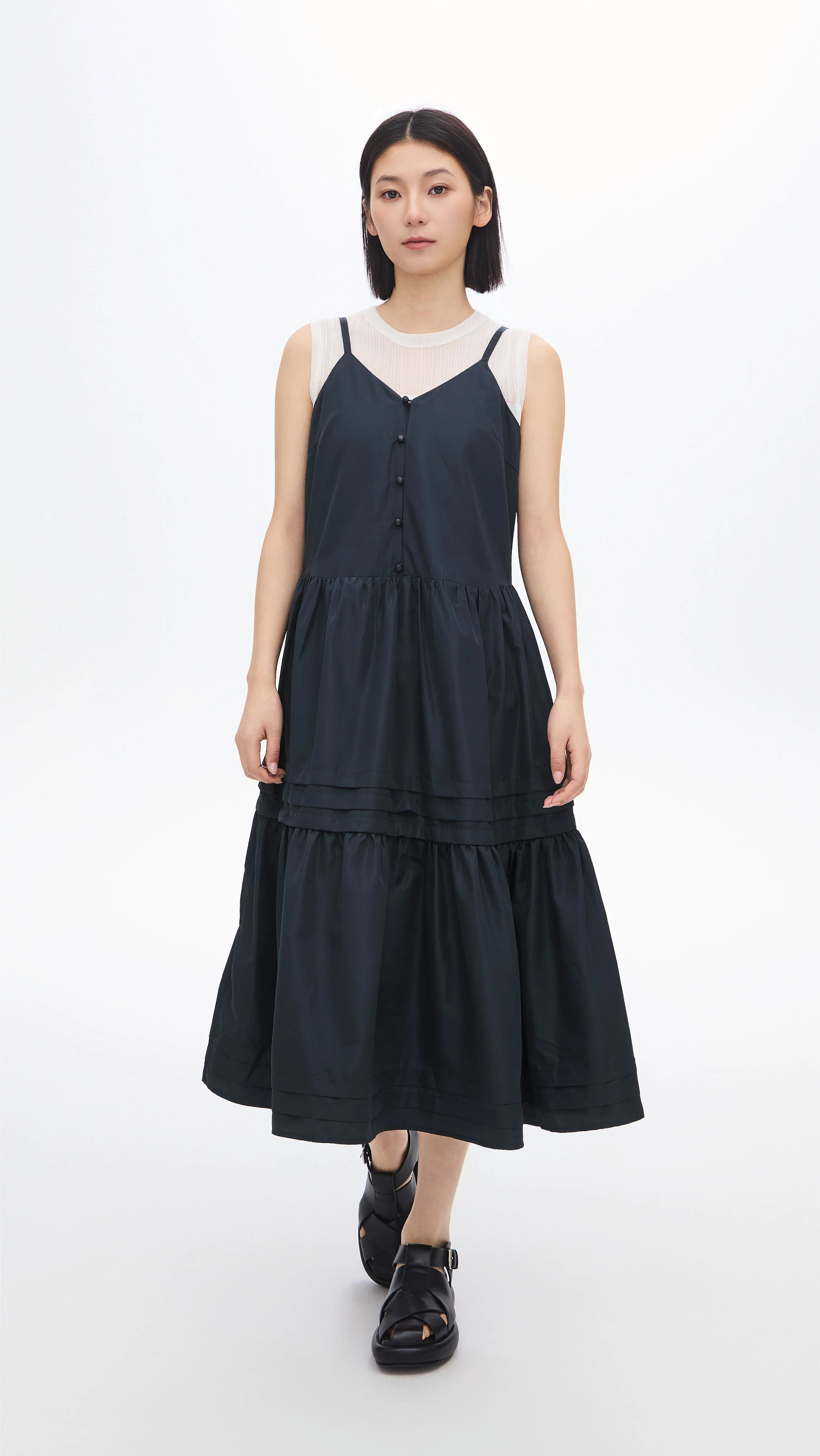 Gather Pleaded Dress - Umamrii