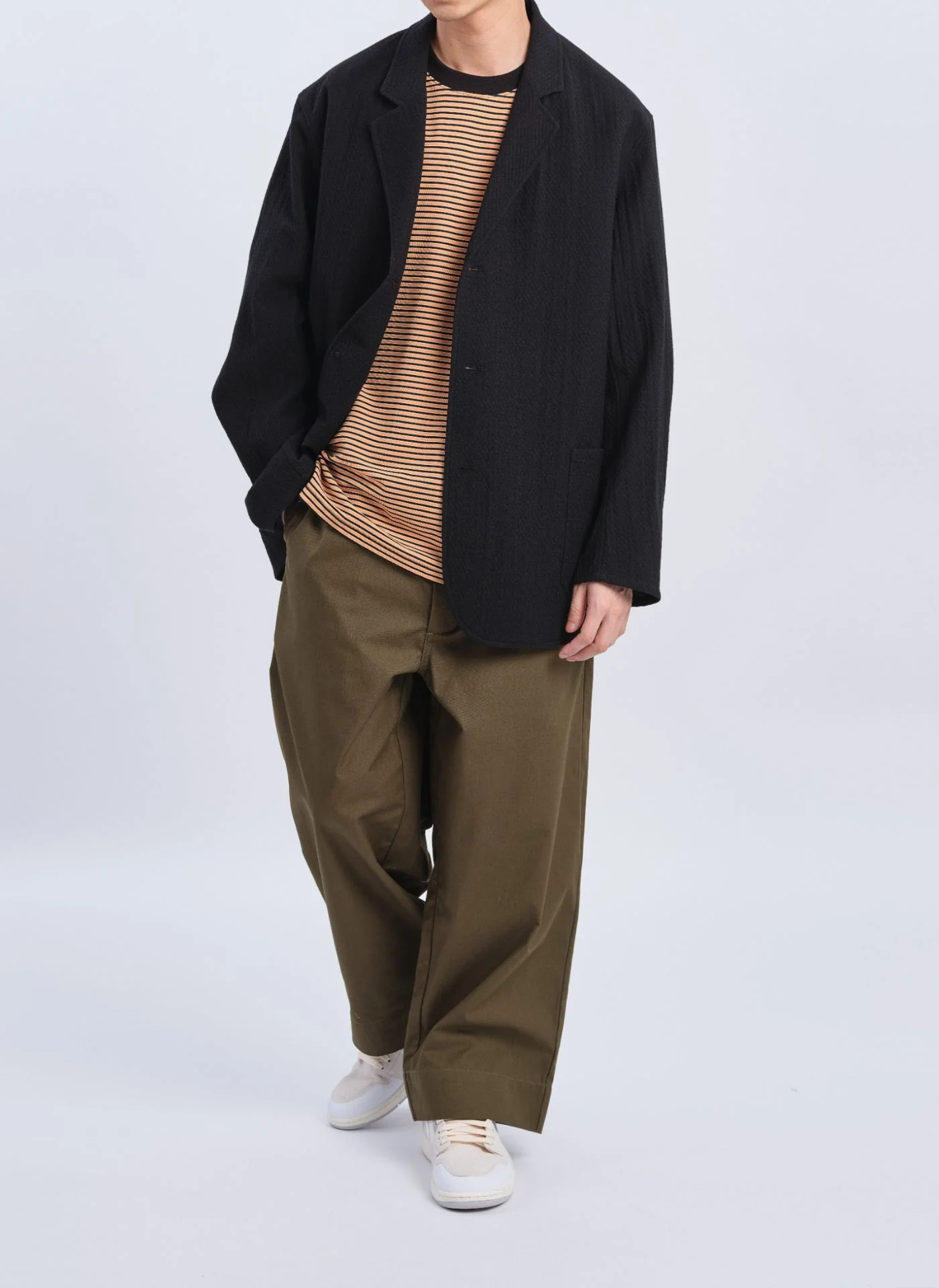 Marzotto Wool Spandex Soft Single Breasted Blazer - Umamrii