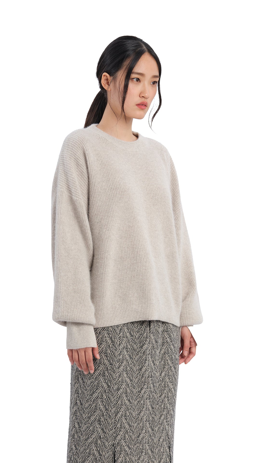 Fox-Mix Cardigan Sweater - Umamrii