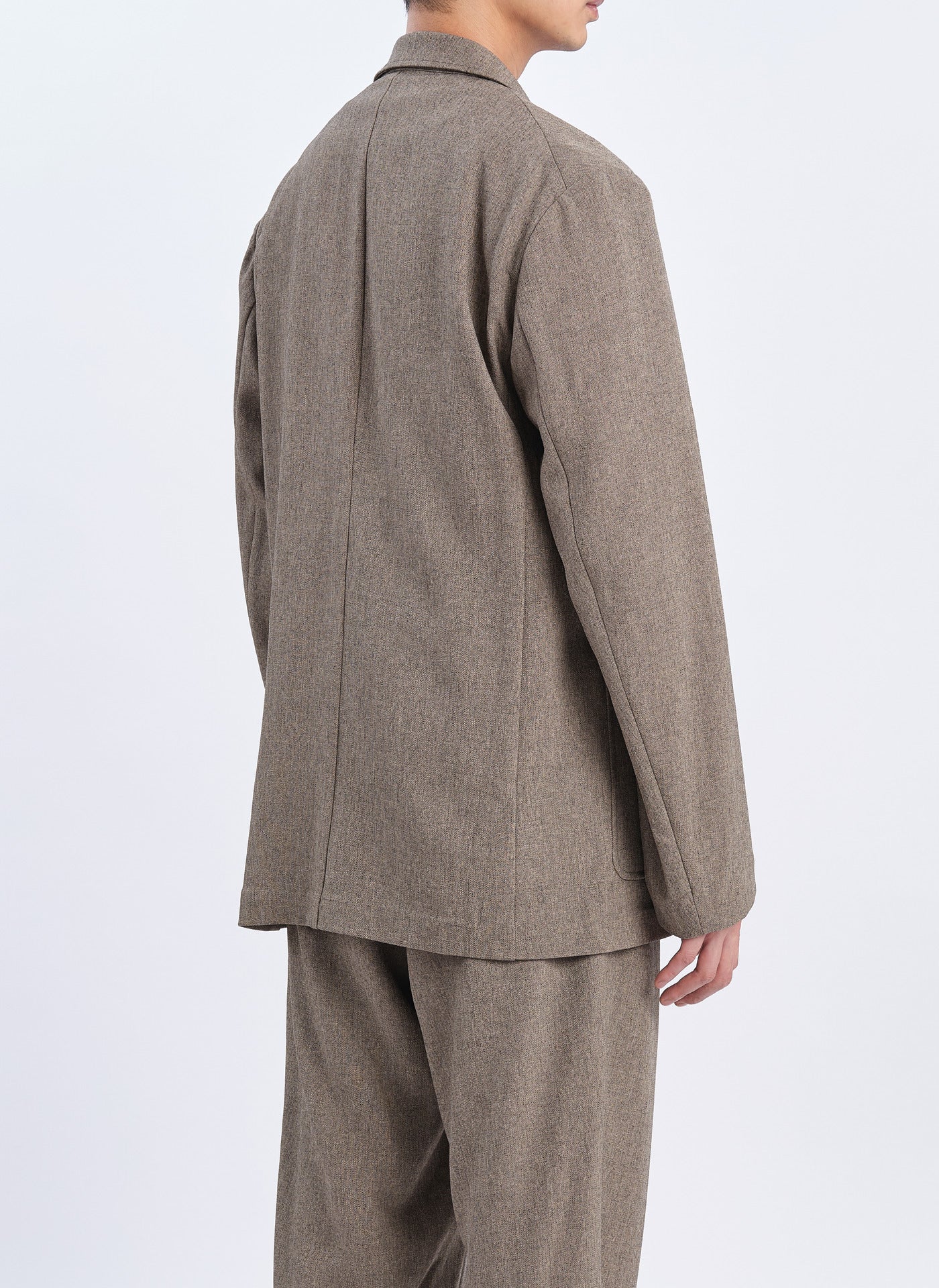 Naturemier Melange Polyester Soft Single Breasted Blazer - Umamrii